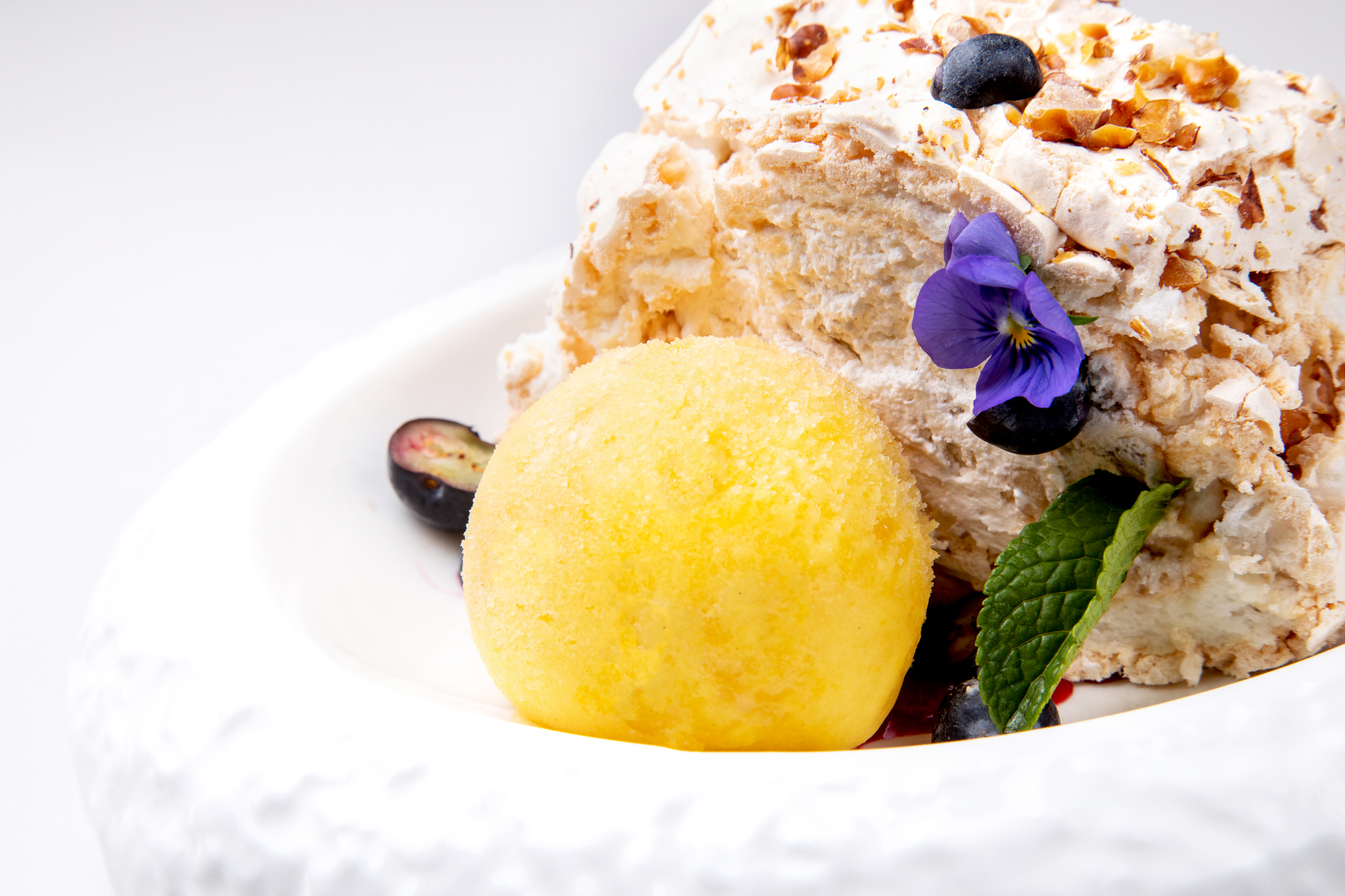 Mauritian Pineapple-Banana Sorbet with Ginger Twist