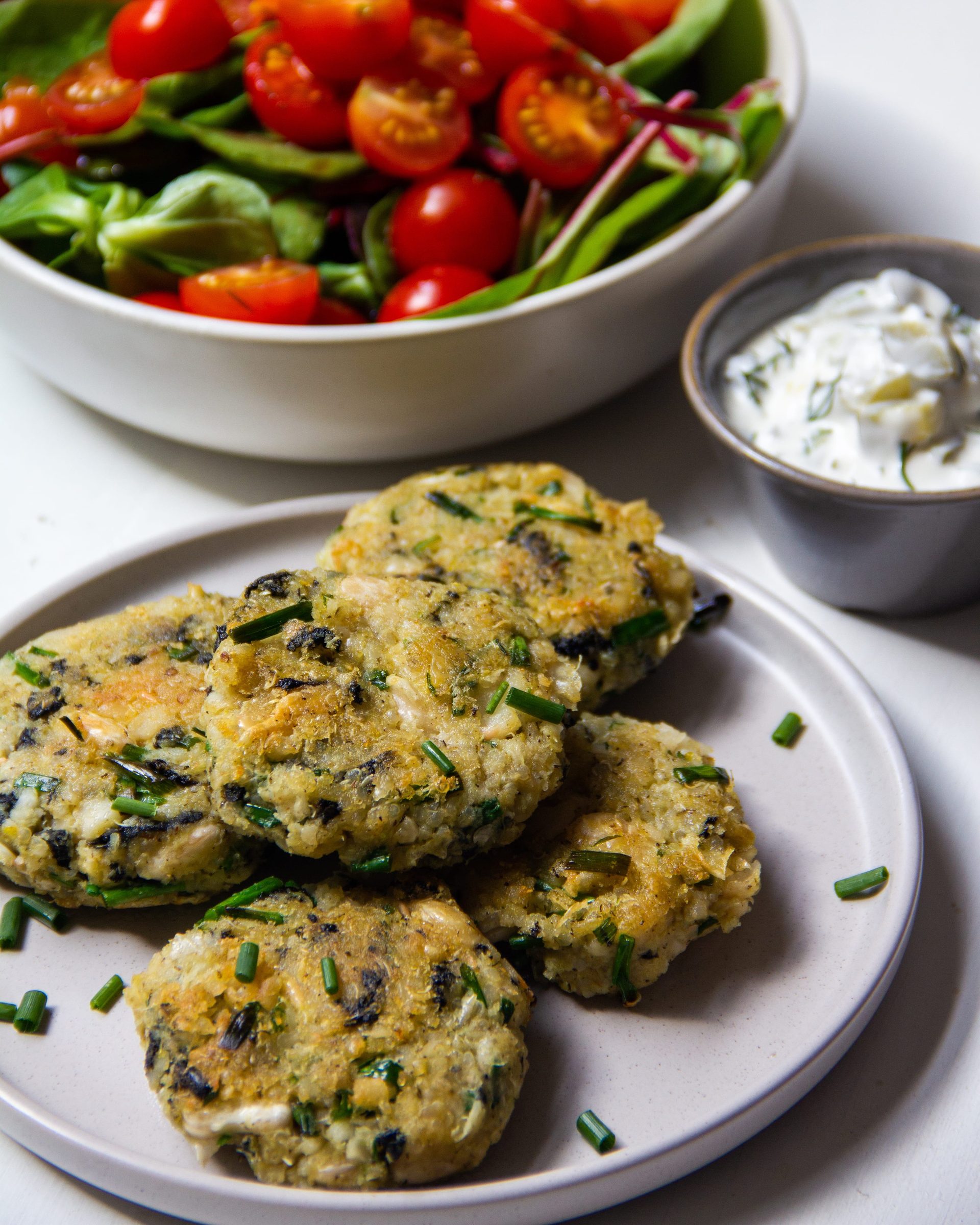 Mediterranean Zucchini Fritters with Feta and Mint