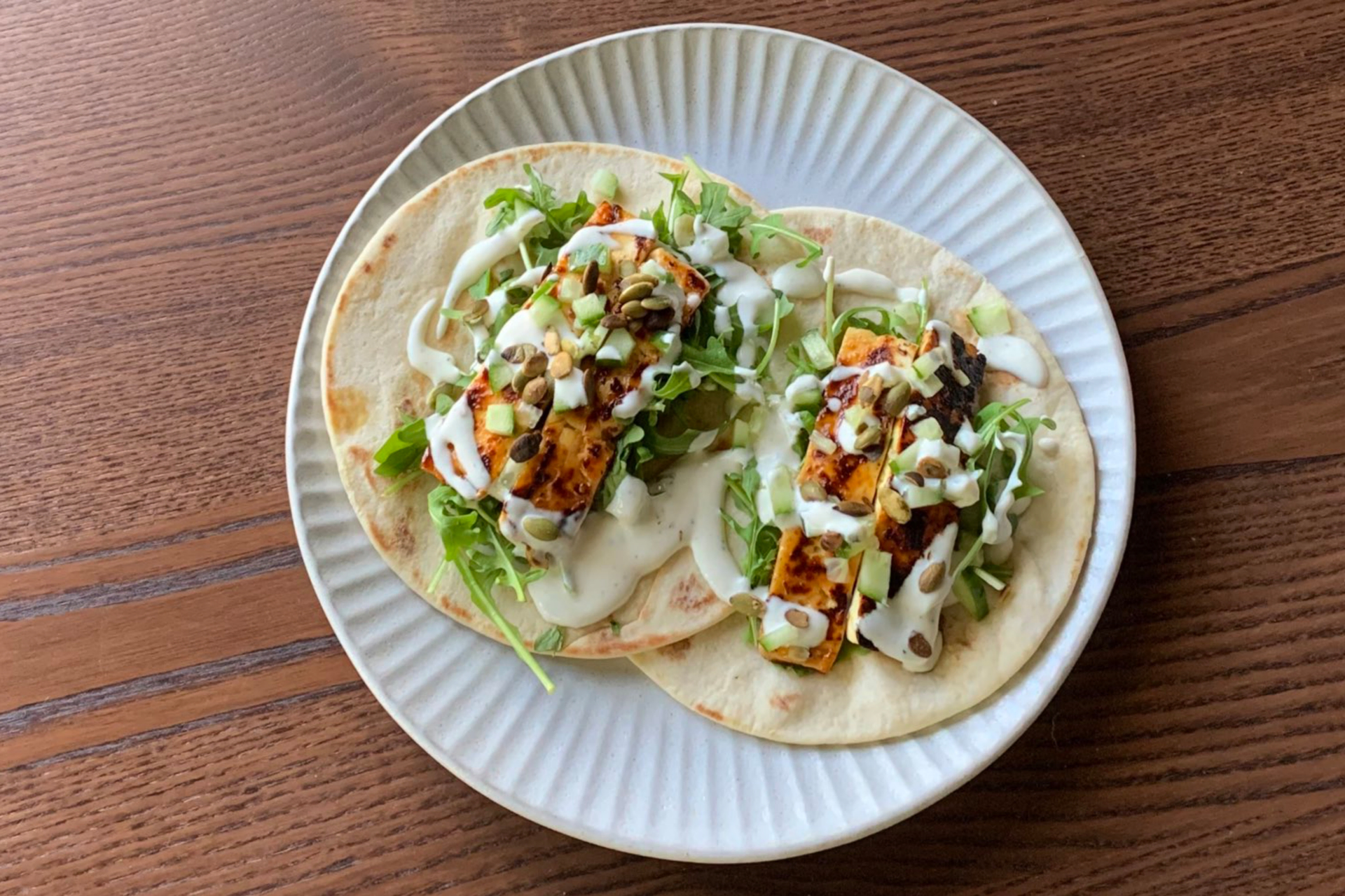 Mexican Charred Corn and Poblano Tacos with Chipotle Mayo