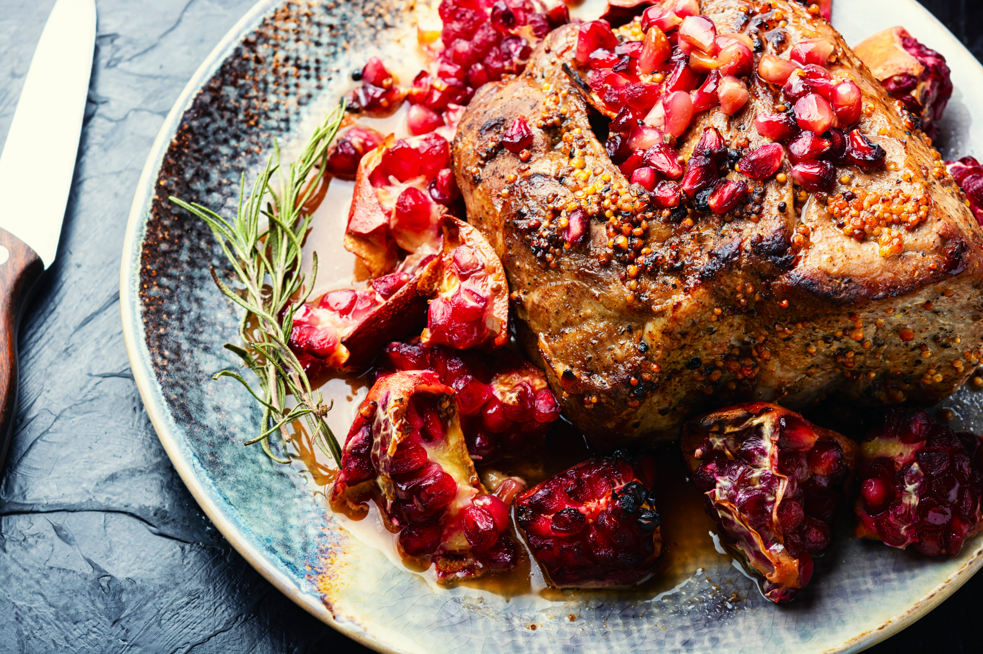 Middle Eastern Sumac-Roasted Chicken with Pomegranate Molasses Drizzle