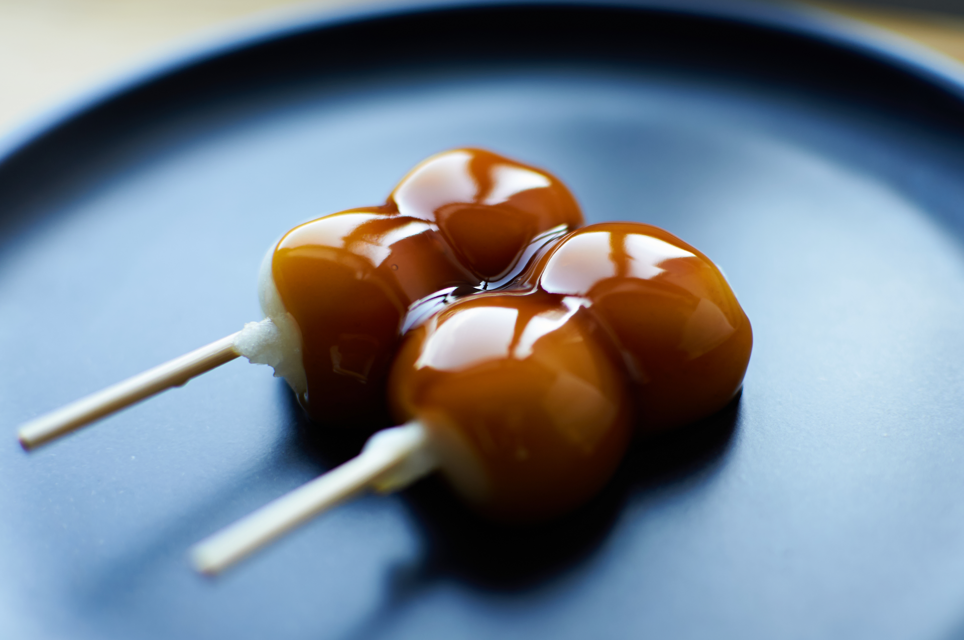 Mitarashi Dango with Sweet Soy Glaze
