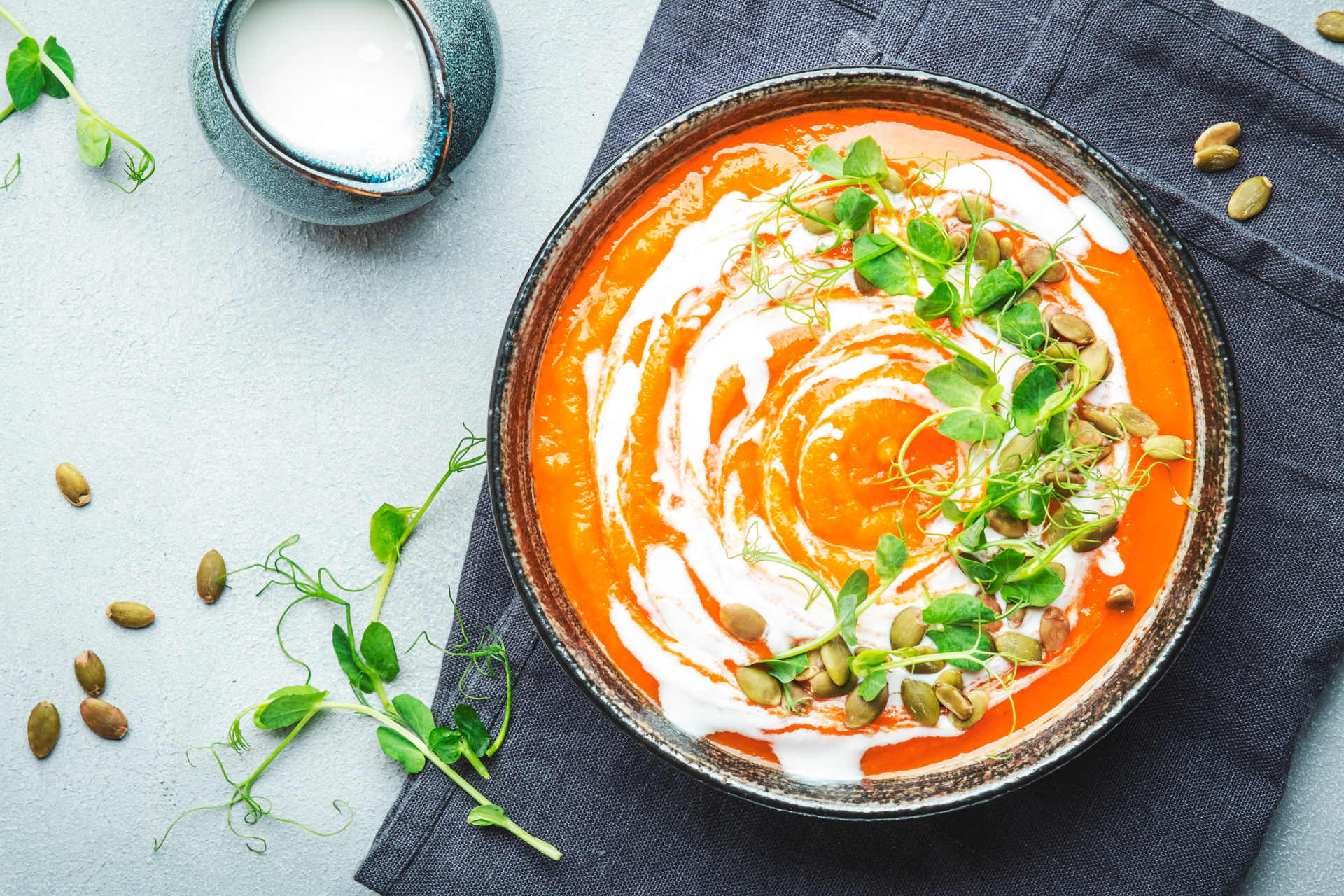 Moroccan Carrot Saffron Stew with Almond Tarator