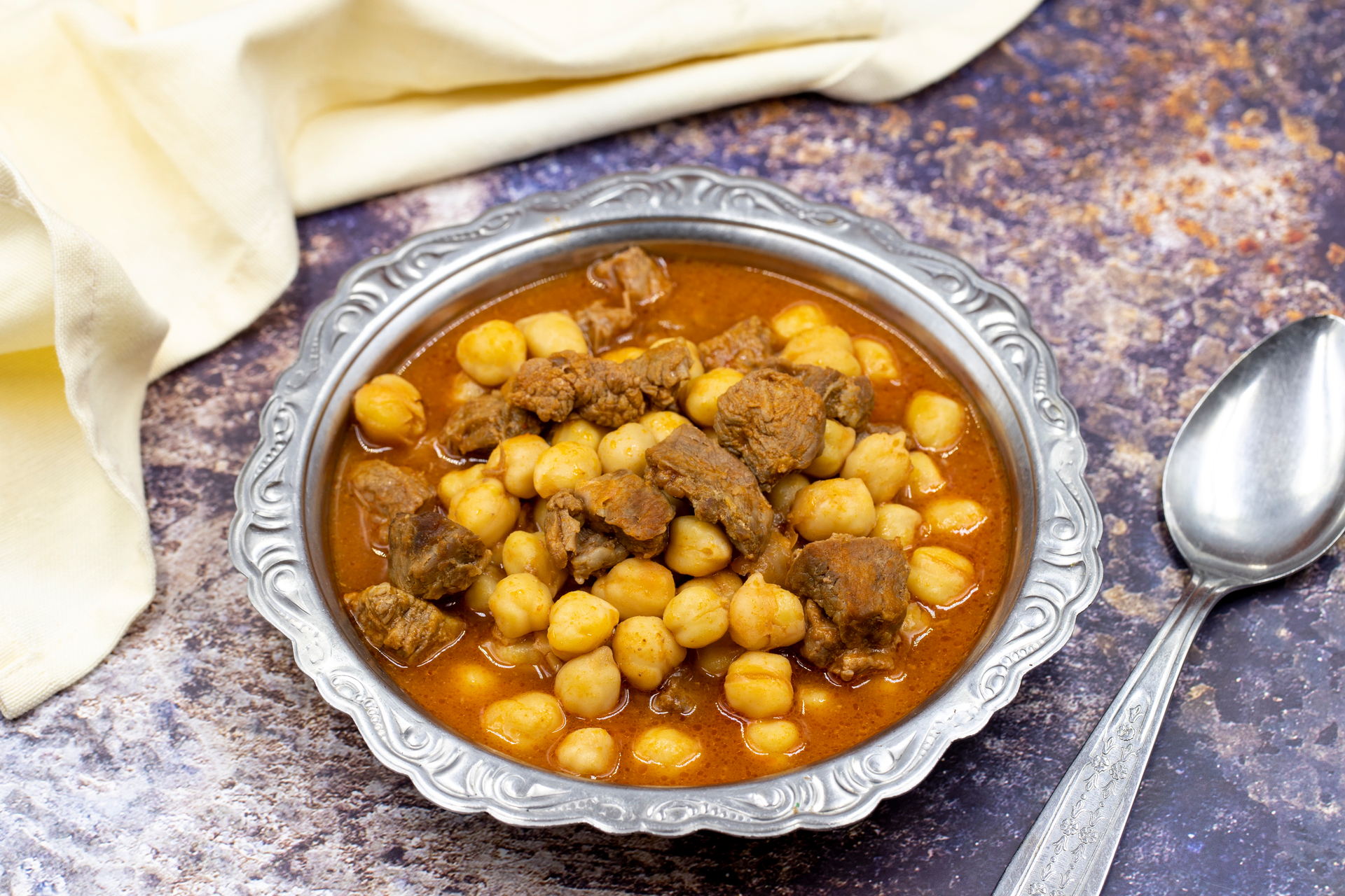 Moroccan Lamb Harira with Chickpeas and Cinnamon