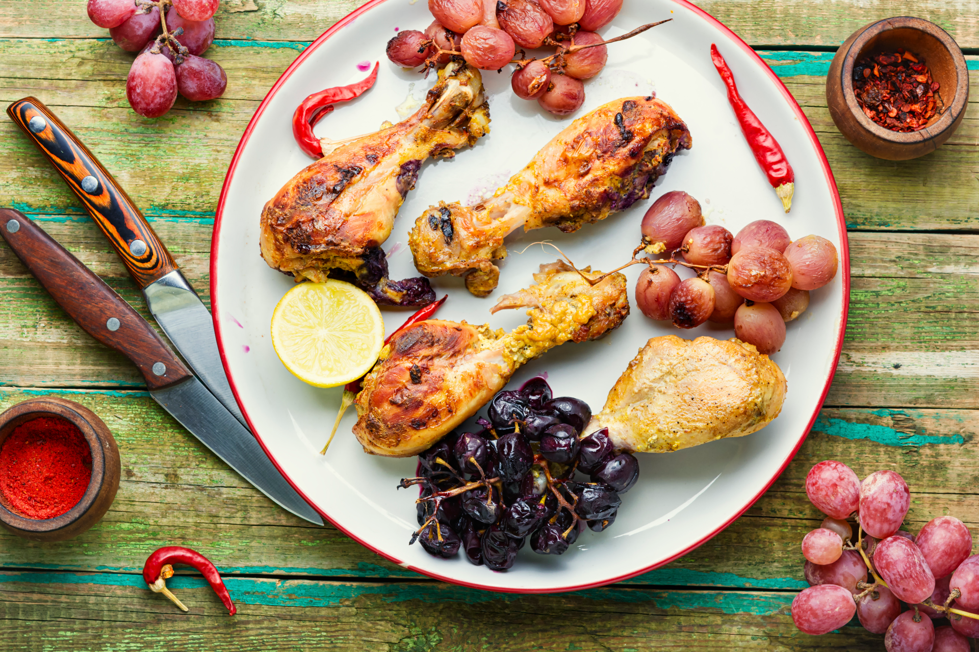 Moroccan Preserved Lemon and Olive Oregano Chicken Skewers