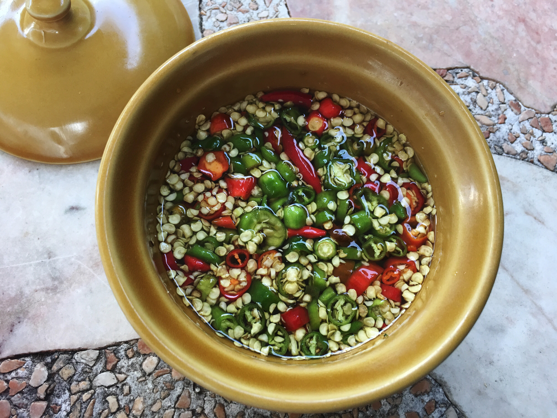Moroccan Spiced Lentil and Quinoa Salad with Harissa Vinaigrette