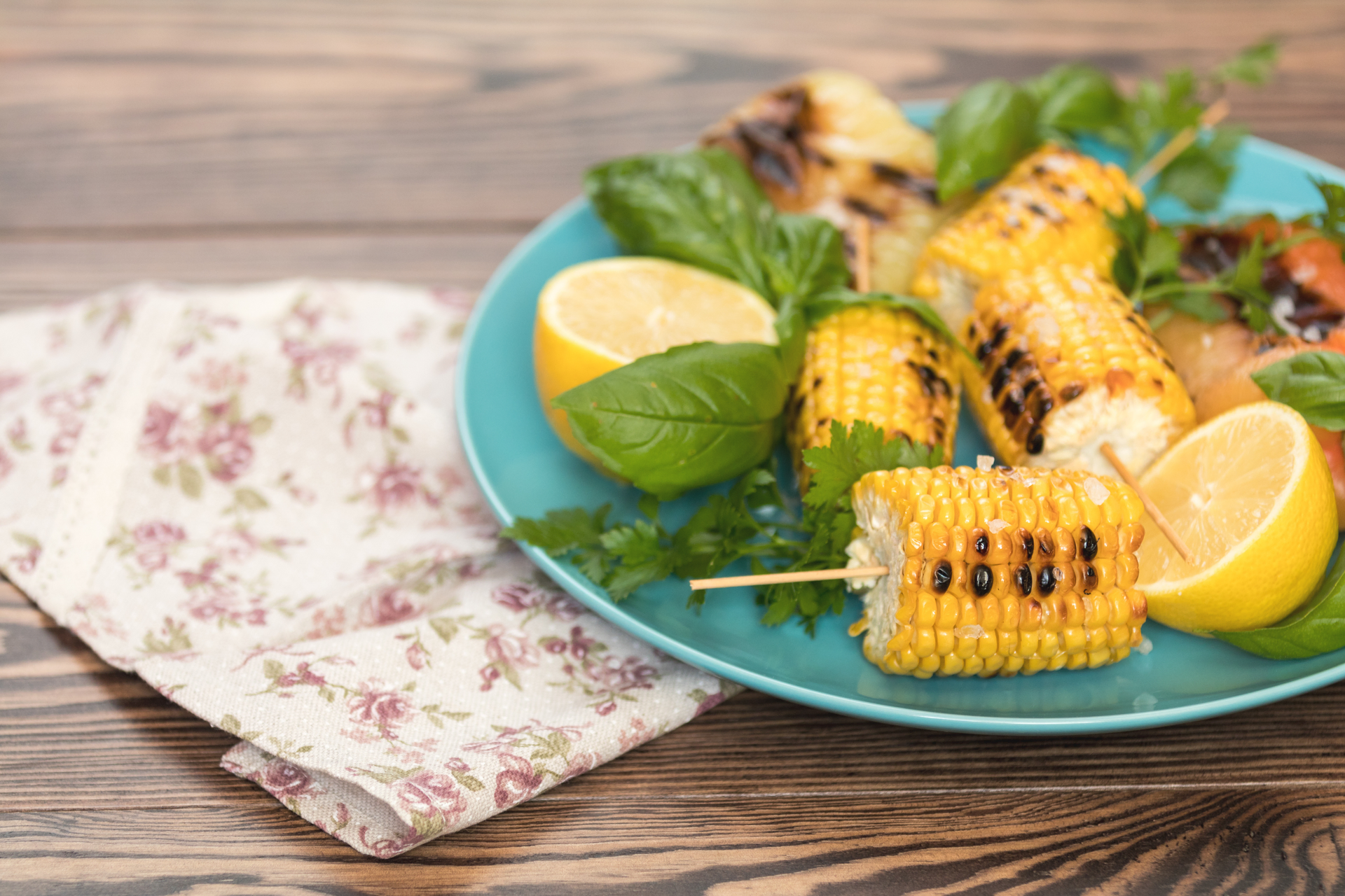 Moroccan Spiced Preserved Lemon Chicken Skewers with Minted Couscous
