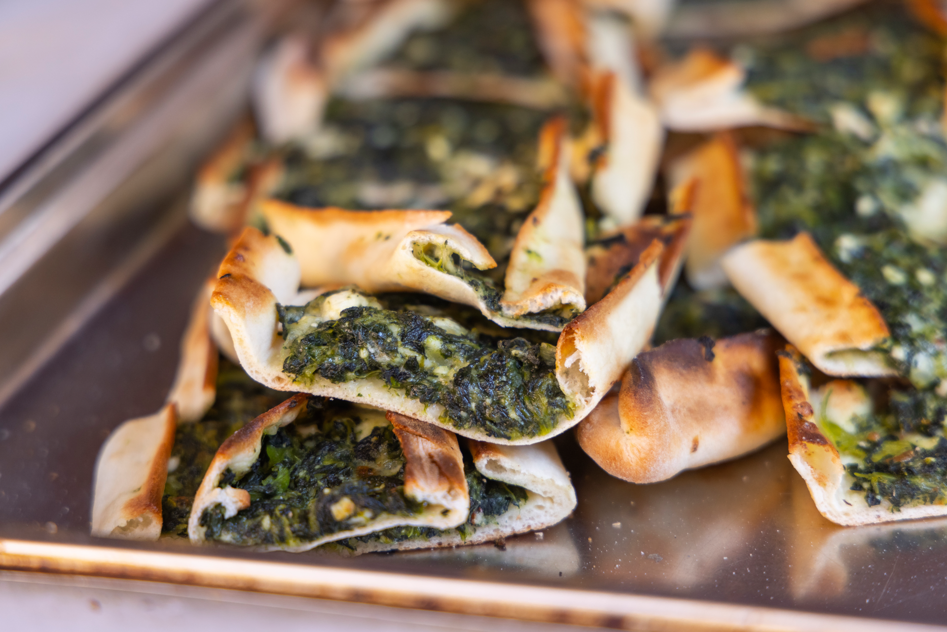 Moroccan Spinach and Feta Hand Pies with Harissa