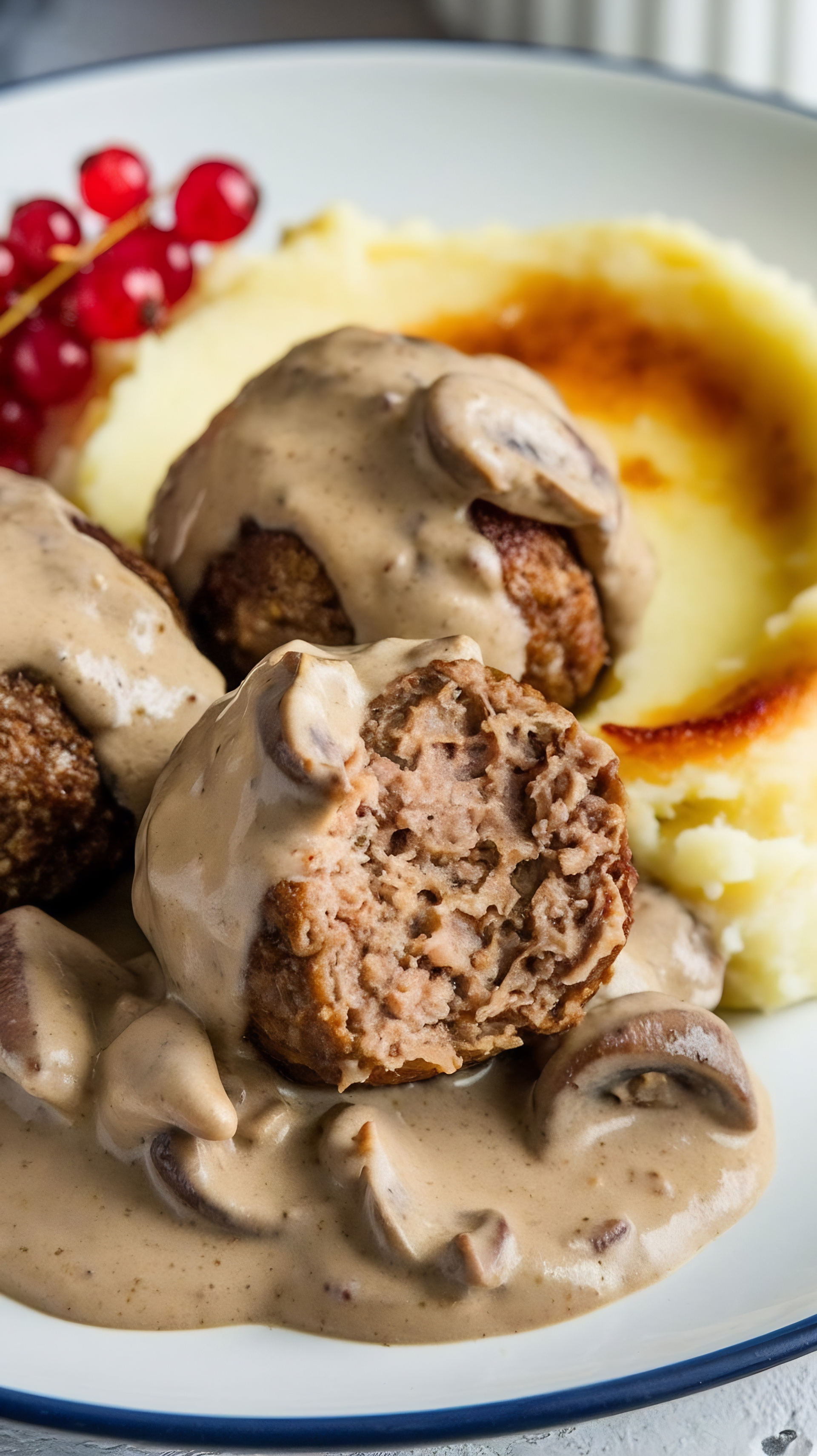 Norwegian Kjøttkaker with Creamy Brown Sauce