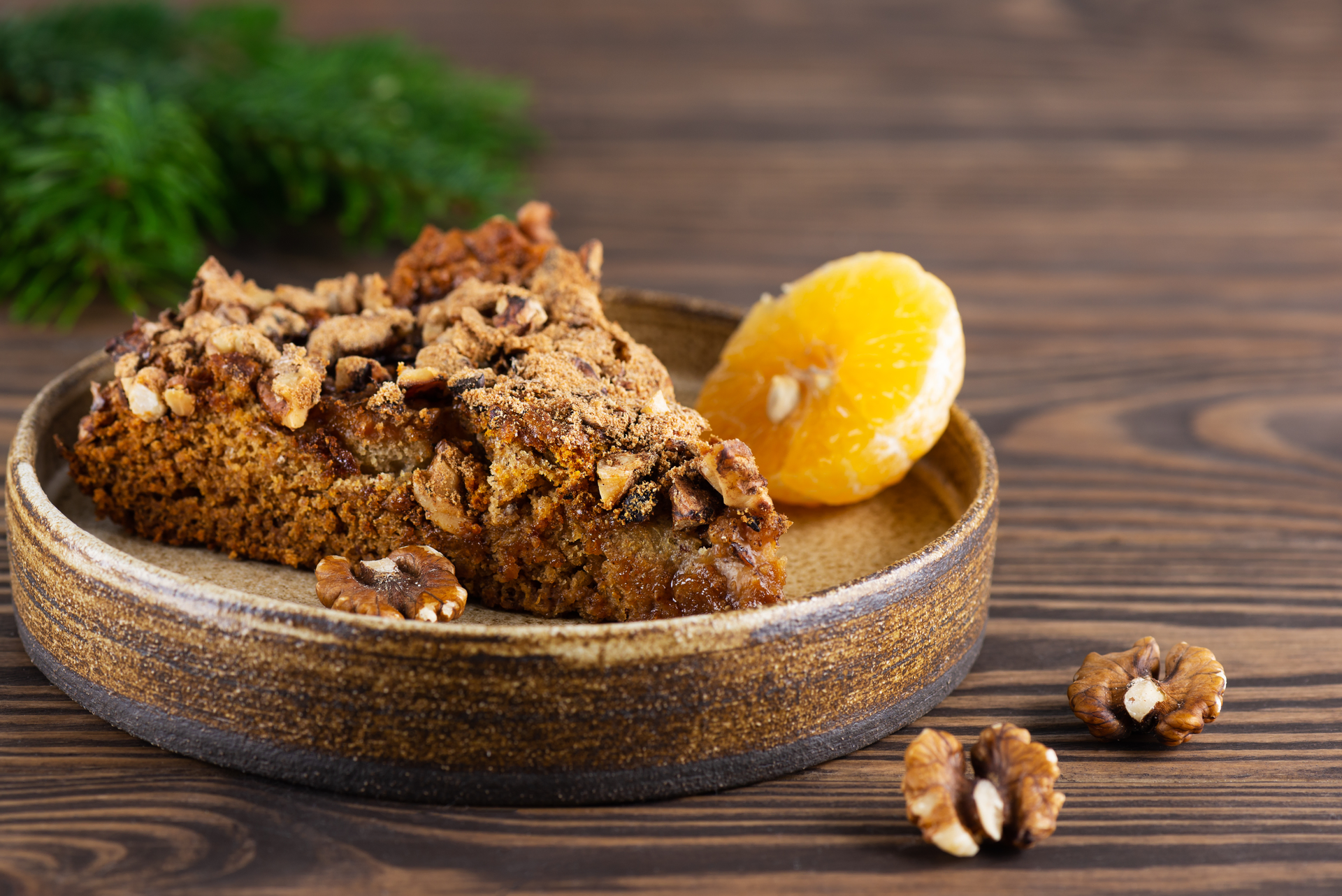 Nutty Greek Walnut Cake with Orange Blossom Glaze