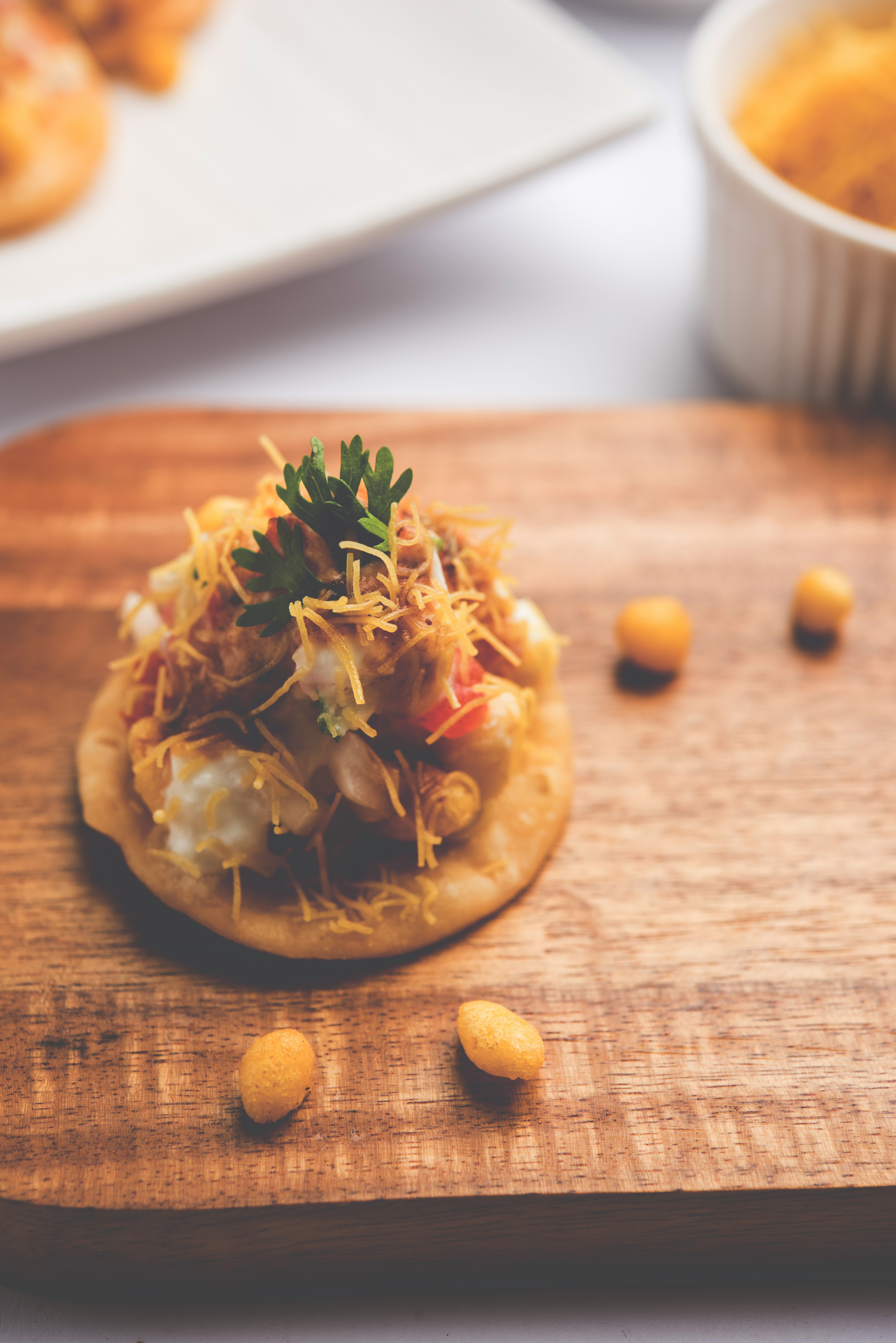 Nutty Indian Bhel Puri Salad with Tamarind Chutney