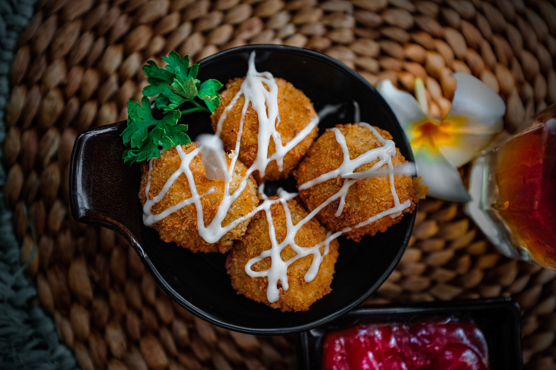 Okonomiyaki-Flavored Croquettes with Savory Katsu Sauce