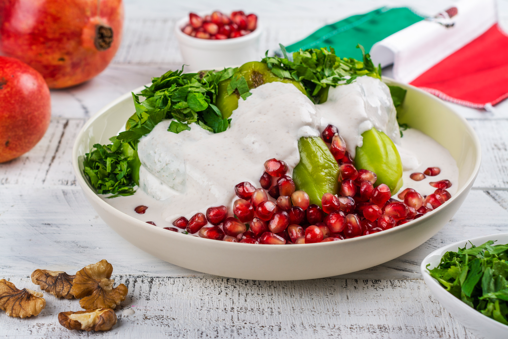 Palestinian Maftoul Salad with Sumac Yogurt Dressing