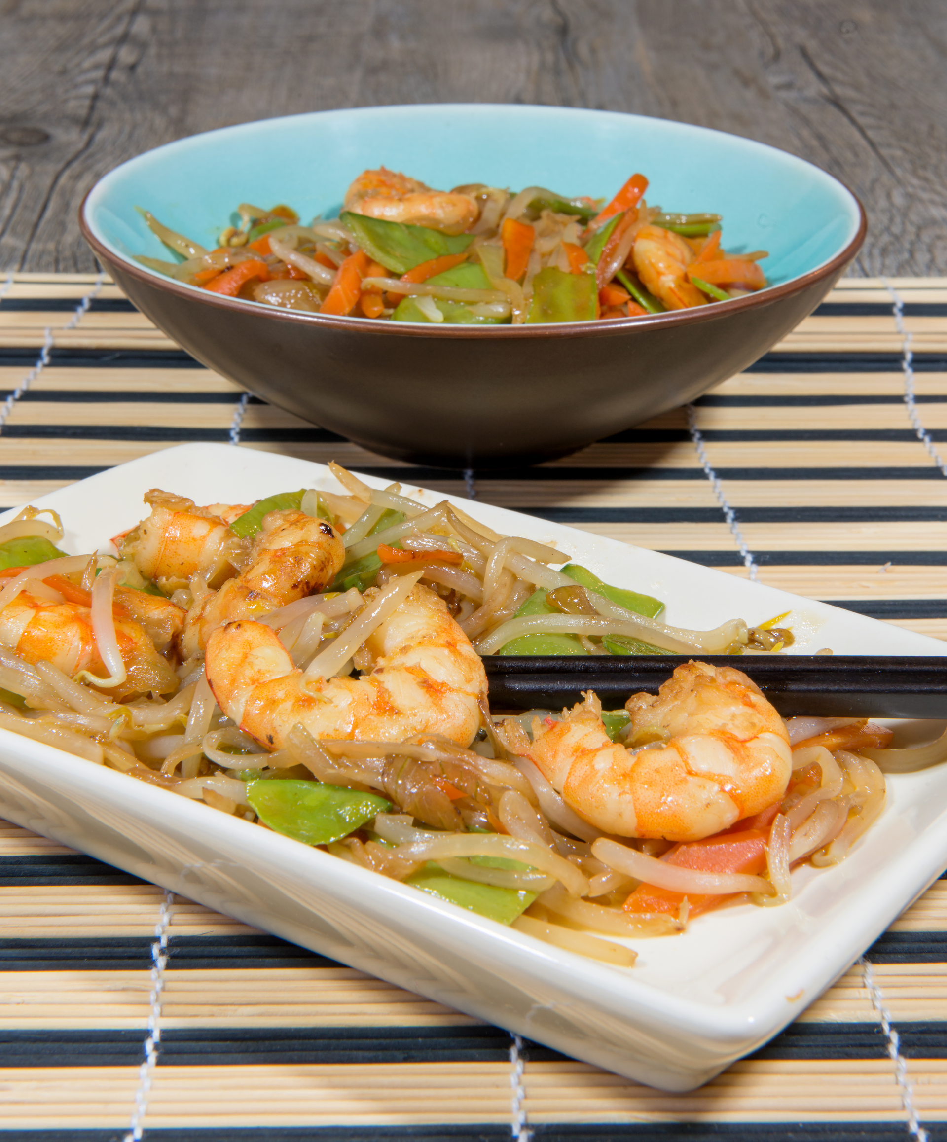 Pancit Malabon with Shrimp and Pork