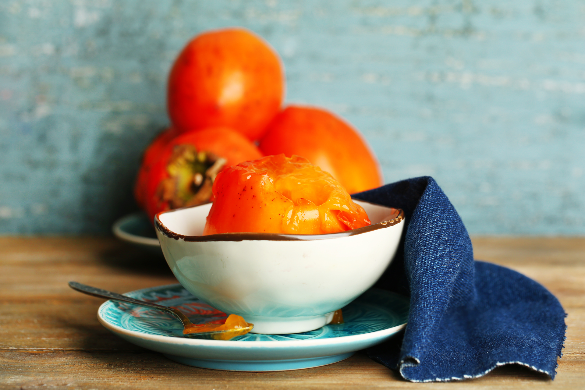 Persimmon and Honey Dessert