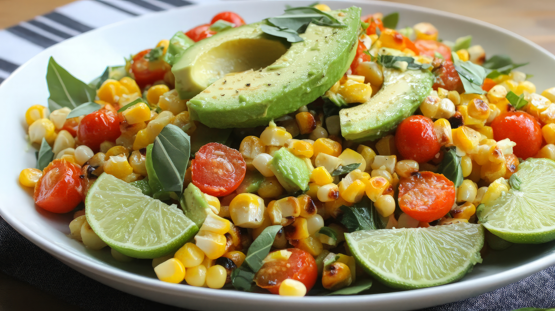 Peruvian Avocado and Sweet Corn Salad with Quinoa