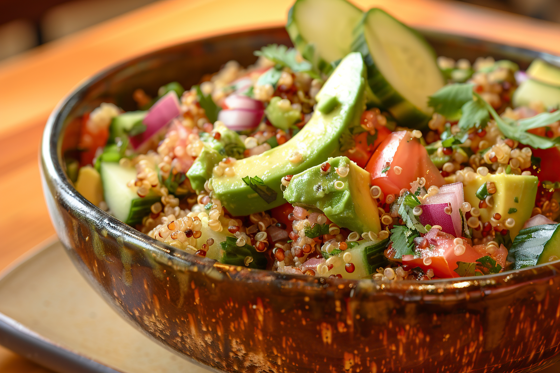 Peruvian Quinoa Salad with Roasted Corn and Avocado