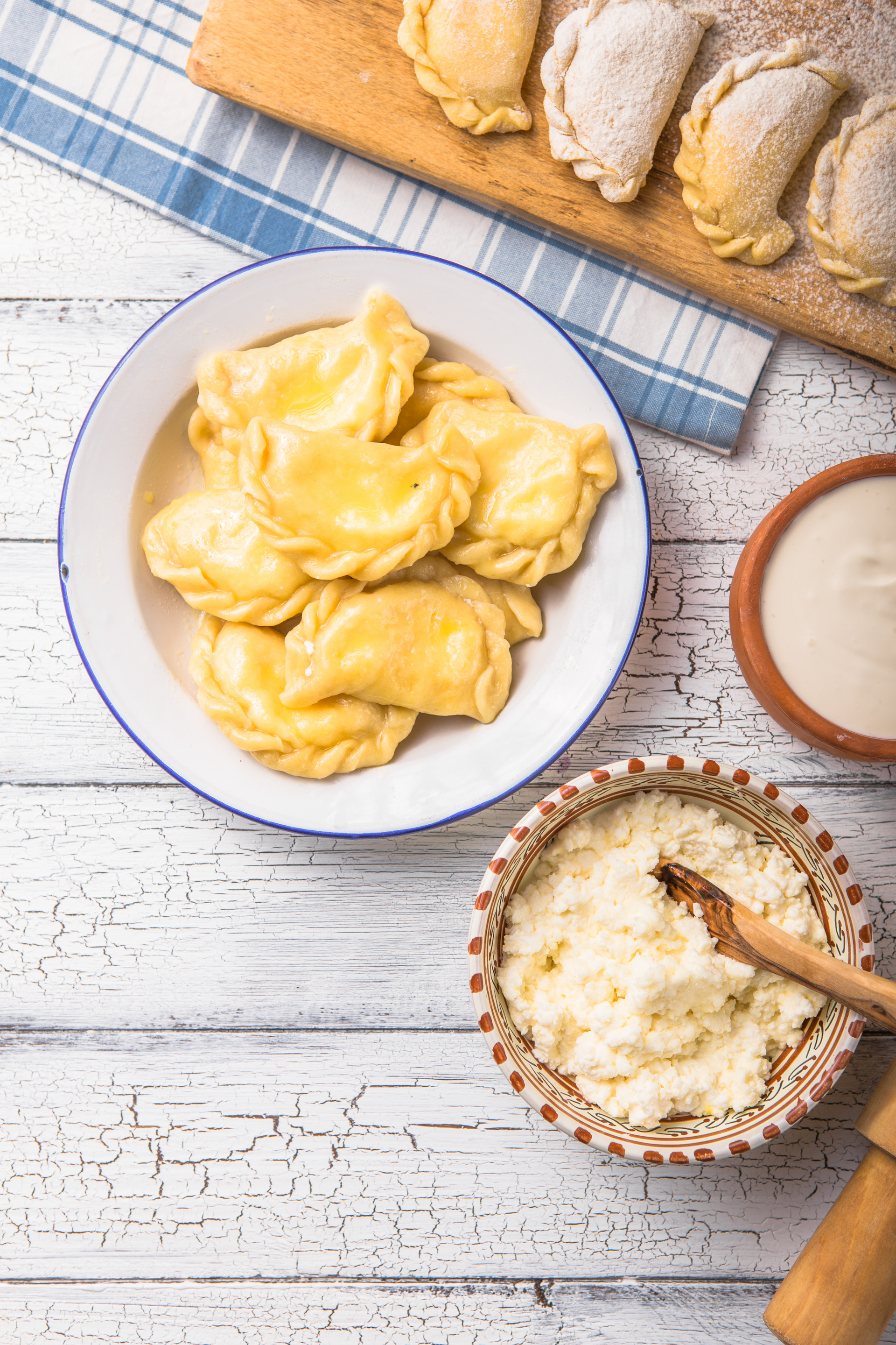 Polish Pierogi with Potato and Cheese Filling