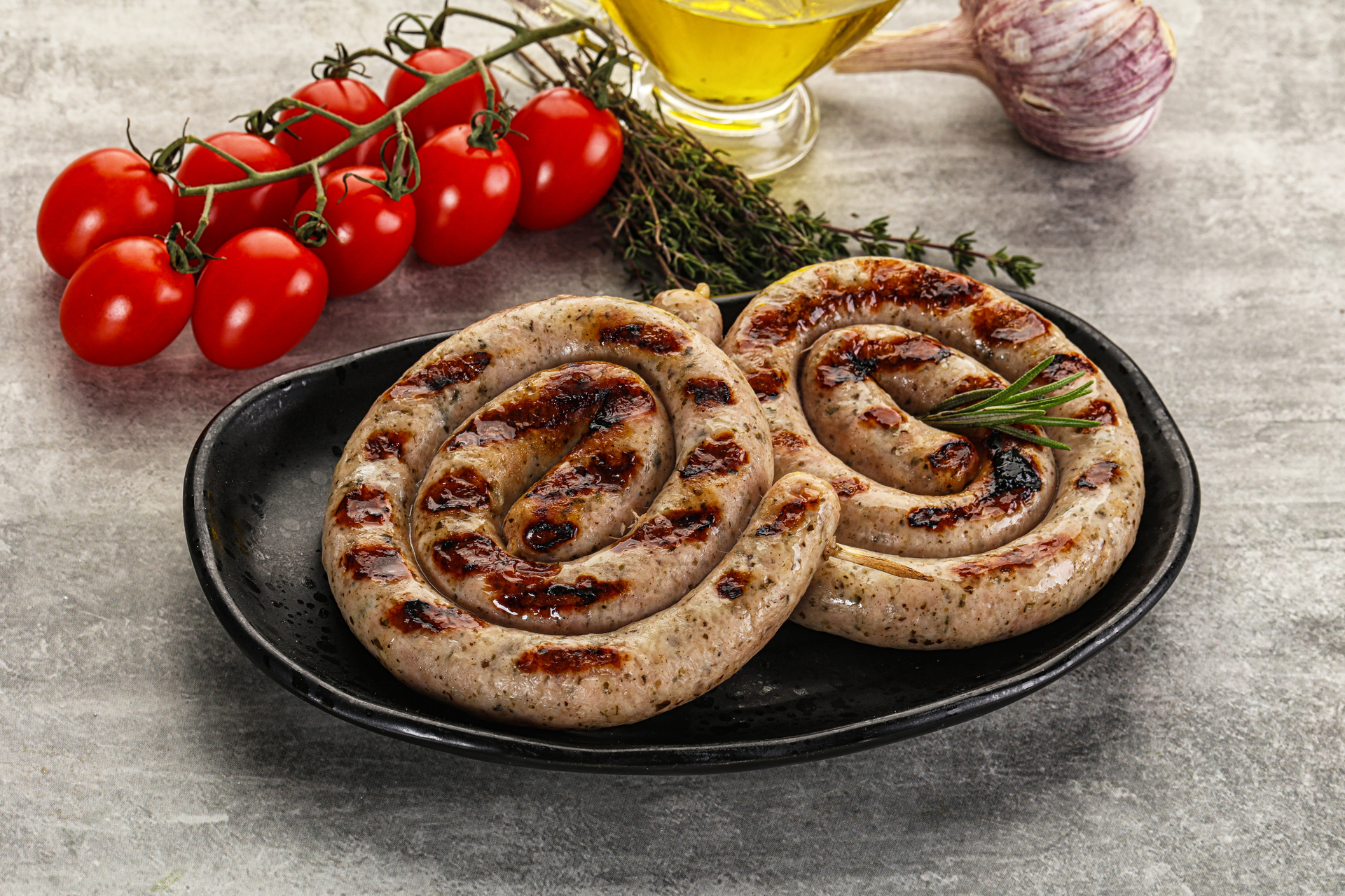 Portuguese Alheira Sausage Roulade with Olives and Peppers