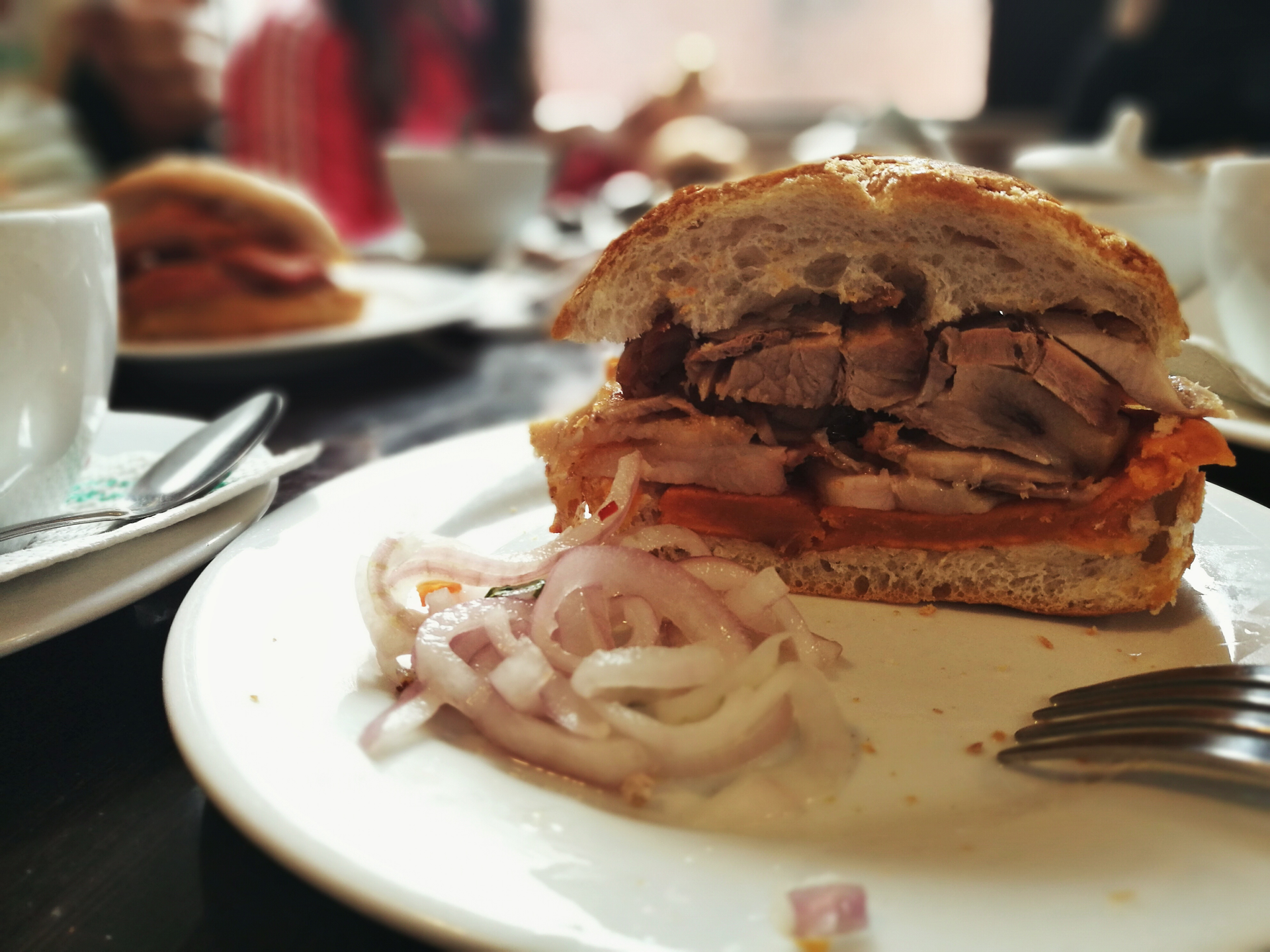 Portuguese Bifana with Marinated Pork and Onions