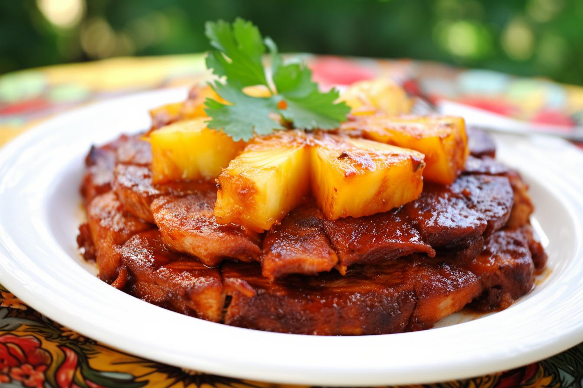 Puerto Rican Pernil with Spicy Pineapple Salsa