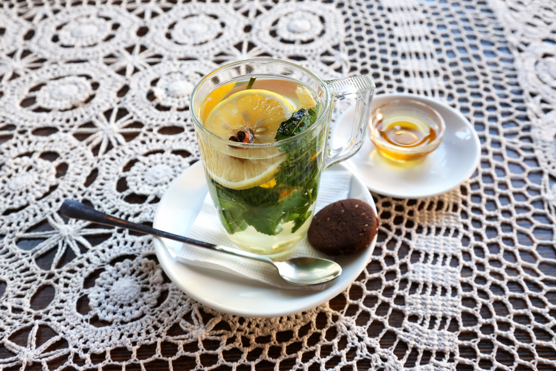 Refreshing Moroccan Mint Tea with Orange Blossoms