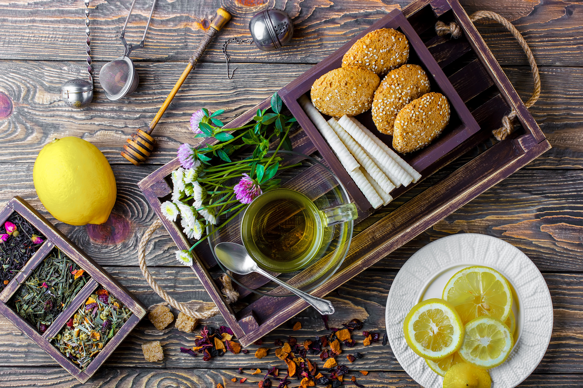 Refreshing Moroccan Mint Tea with Orange Blossoms