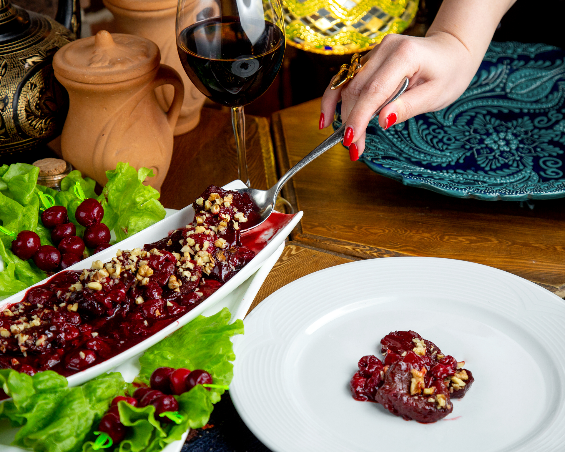 Refreshing Persian Date Shirazi Salad with Pomegranate Arils