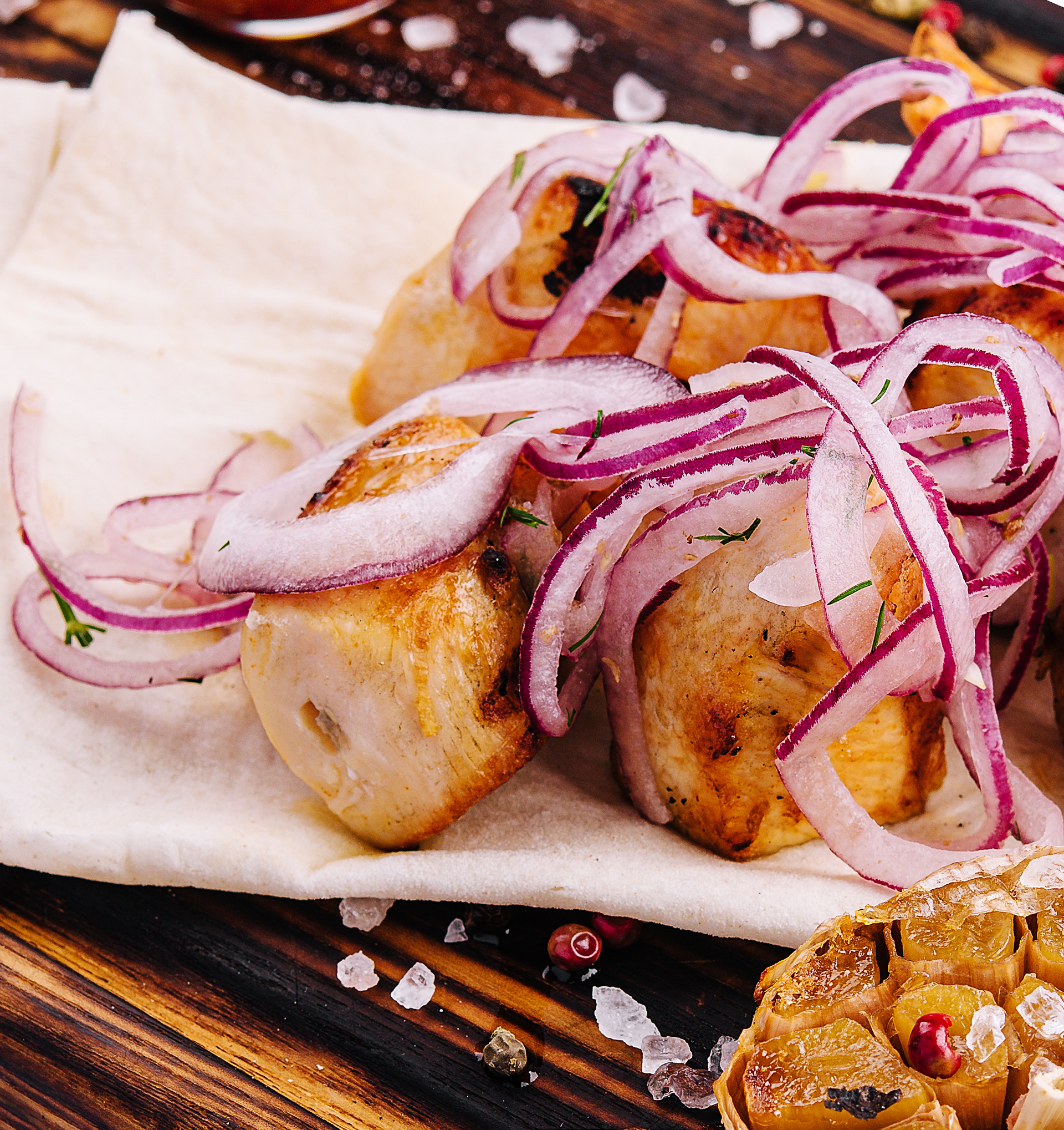 Rich Dominican Tostones y Salami with Pickled Onion Slaw
