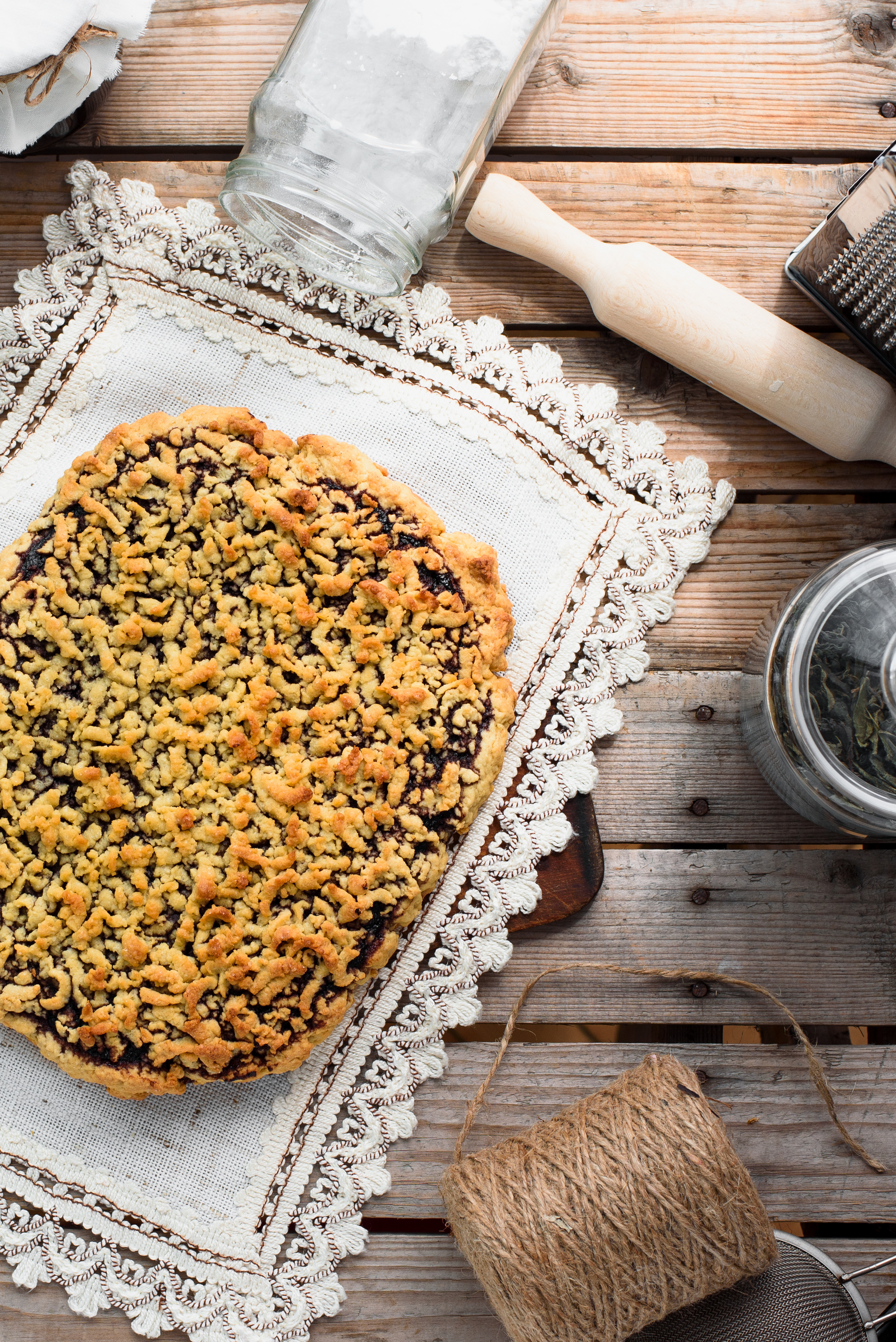 Rich Dutch Speculaas Tart with Almond Paste and Ginger Crust