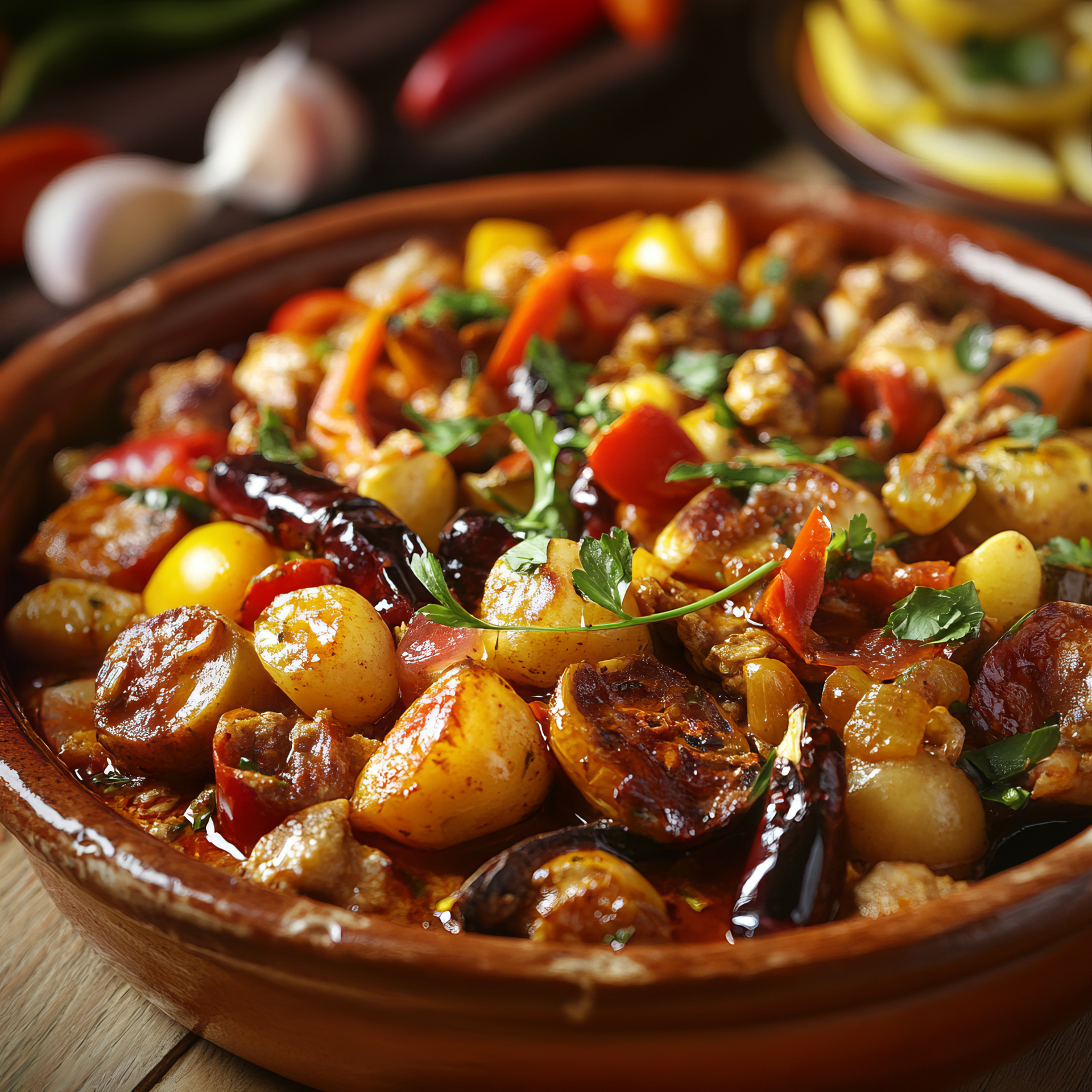 Rich Filipino Kaldereta with Olives and Bell Peppers