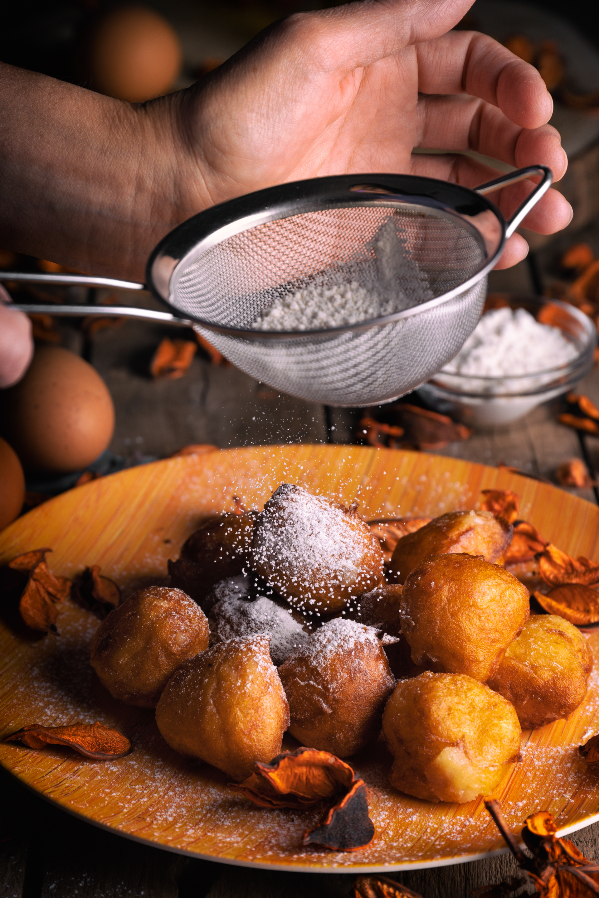 Rich New Orleans Beignets with Powdered Sugar