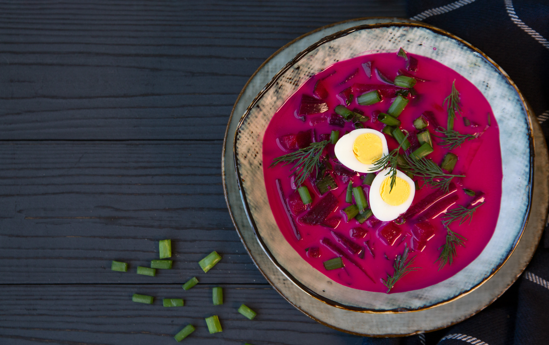 Rich Ukrainian Borscht with Sour Cream