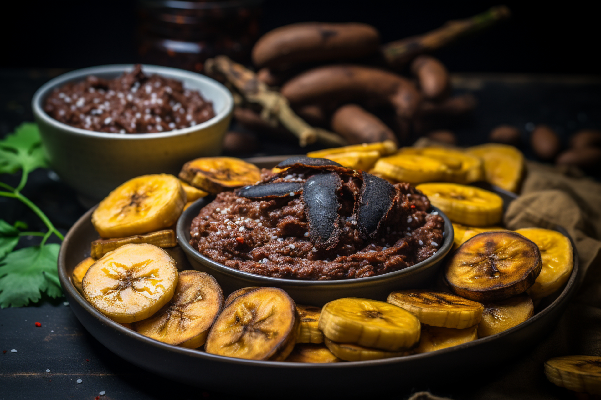 Rich Venezuelan Asado with Cocoa-Chili Rub and Plantain Chips