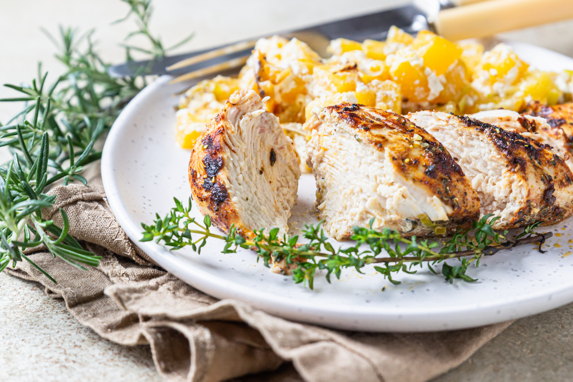 Roasted Greek Lemon Chicken with Orzo
