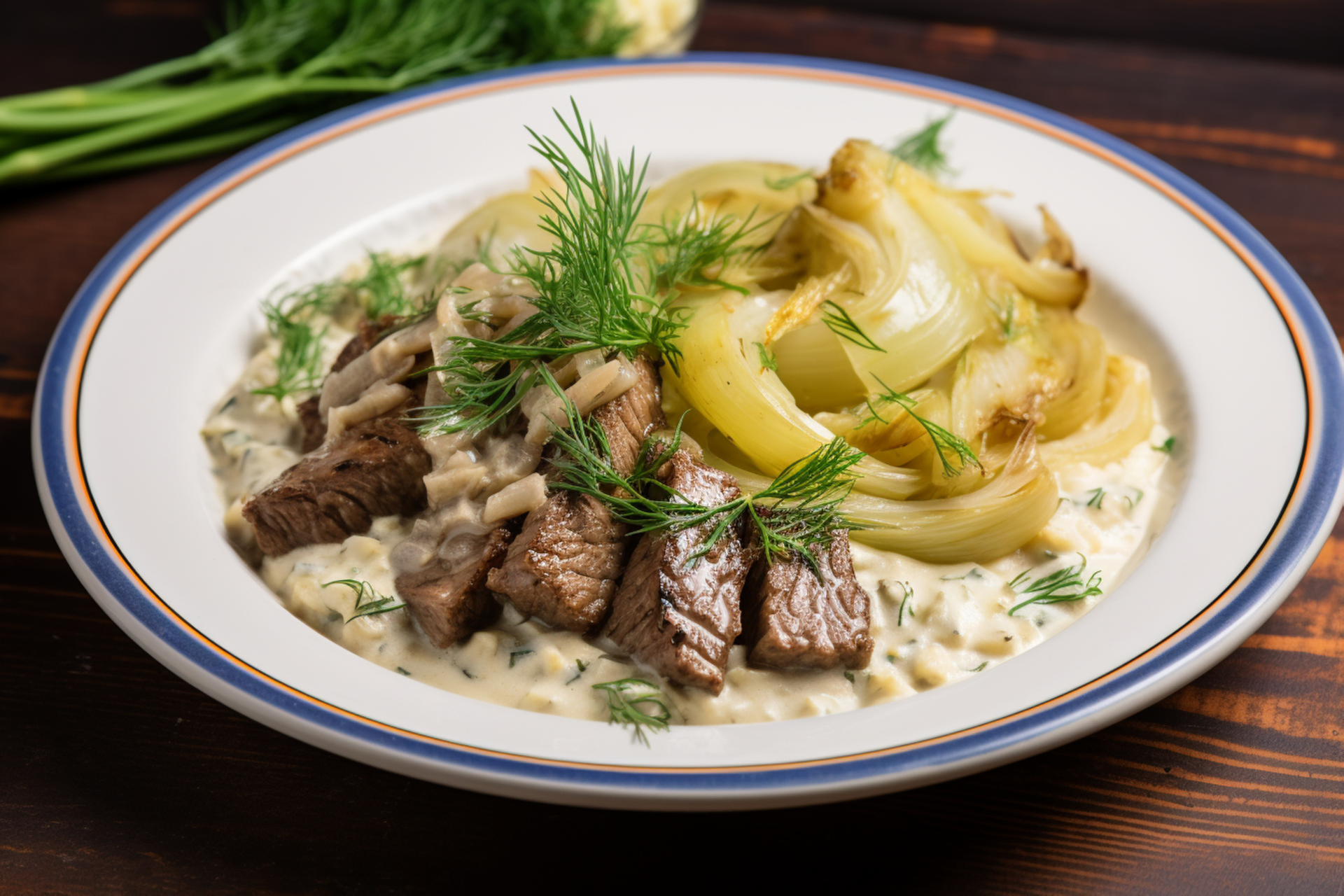 Russian Beef Stroganoff with Dill and Smetana