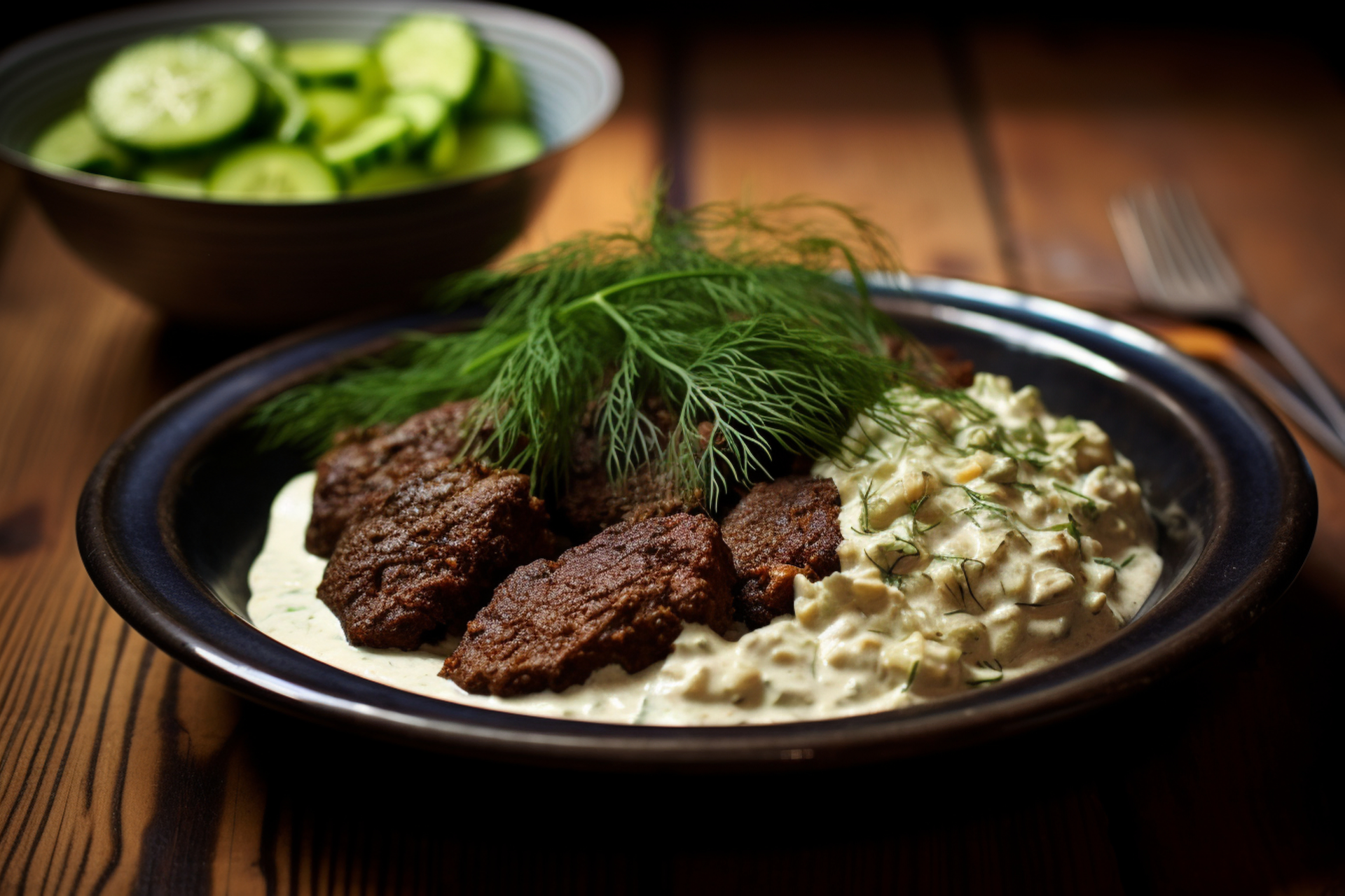 Russian Beef Stroganoff with Dill and Smetana