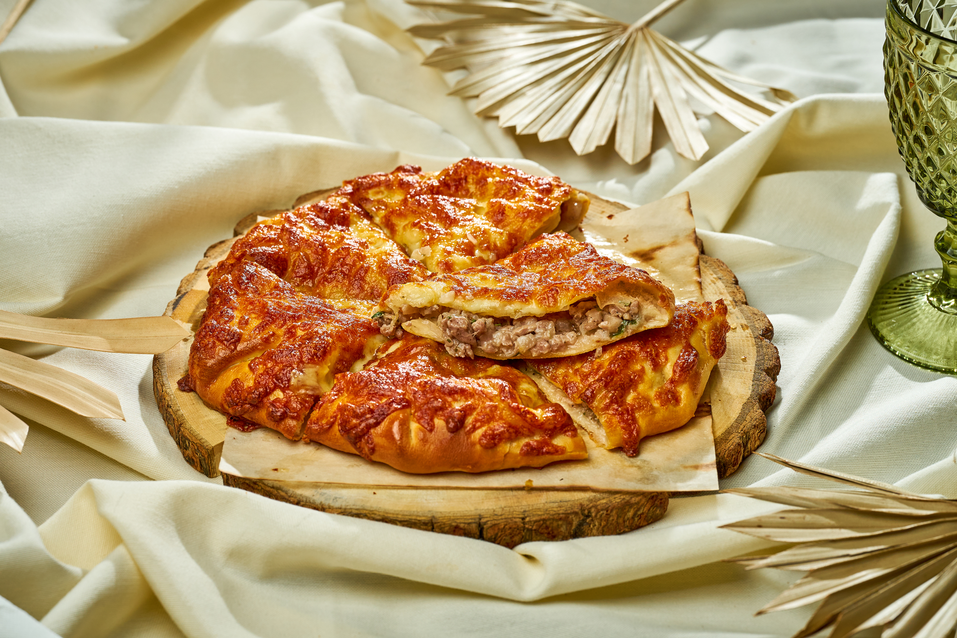 Russian Kurnik Pie with Chicken and Rice