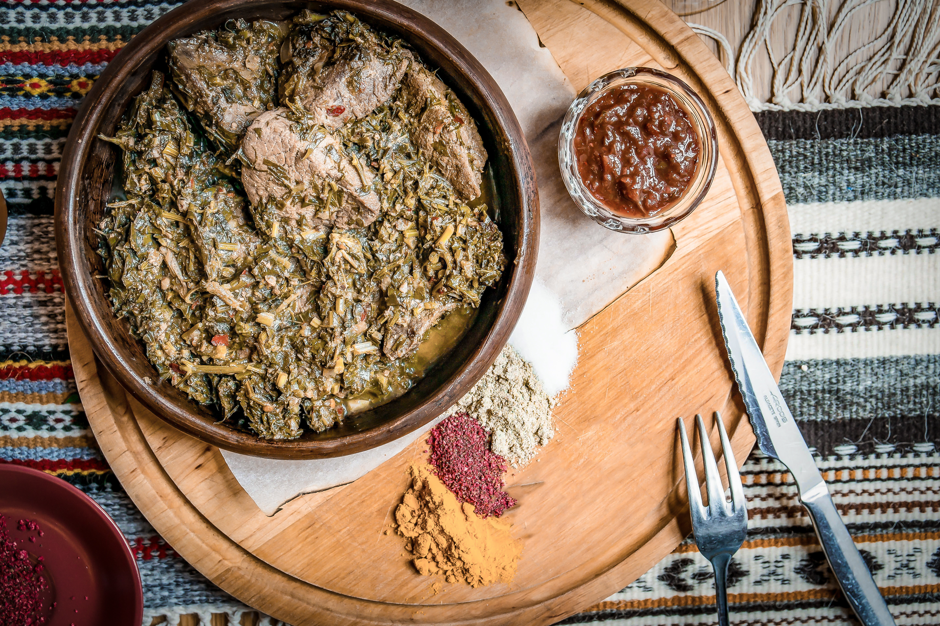 Rustic Algerian Berkoukes with Harissa and Lamb