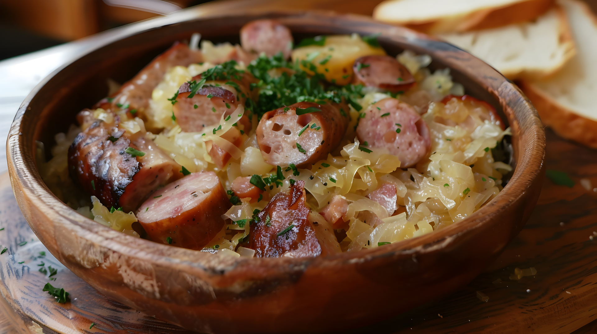 Rustic Dutch Stamppot with Sausage and Kale