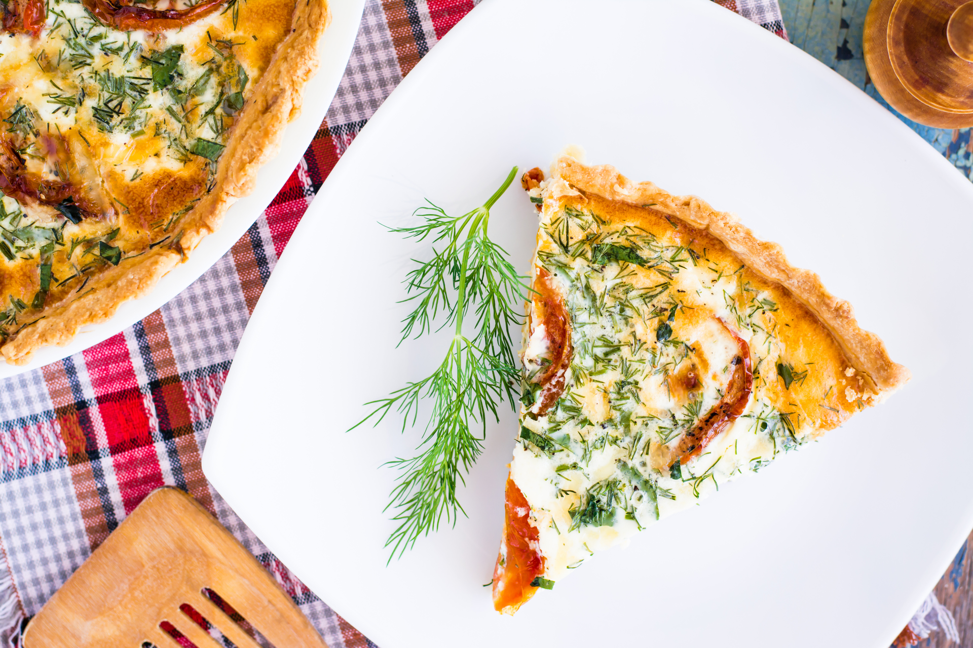 Rustic Finnish Salmon Pie with Dill and Leeks