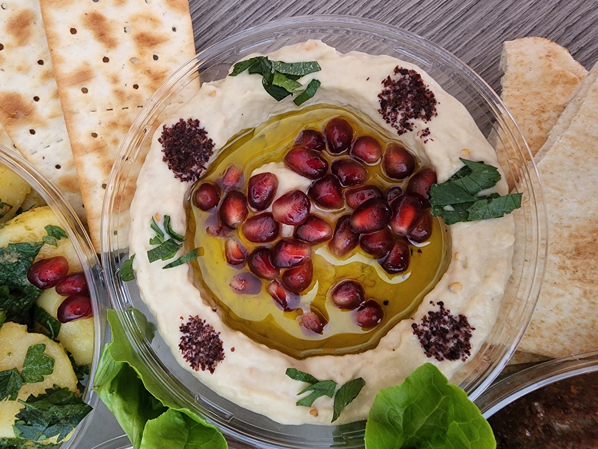 Rustic Georgian Spinach Pkhali with Walnuts and Pomegranate Seeds