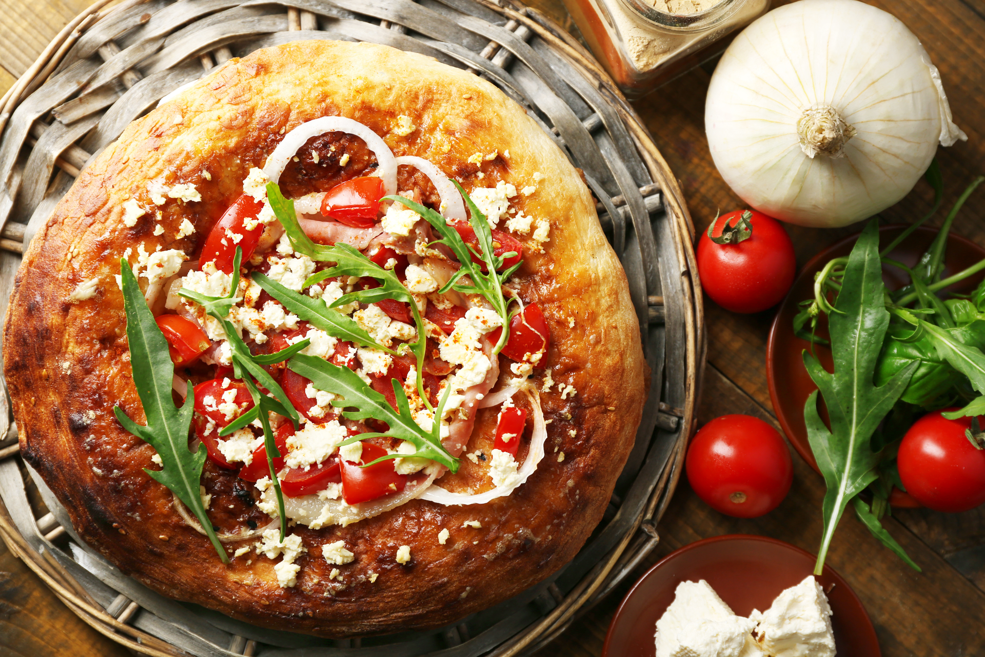 Rustic Italian Farinata with Sundried Tomato and Rosemary