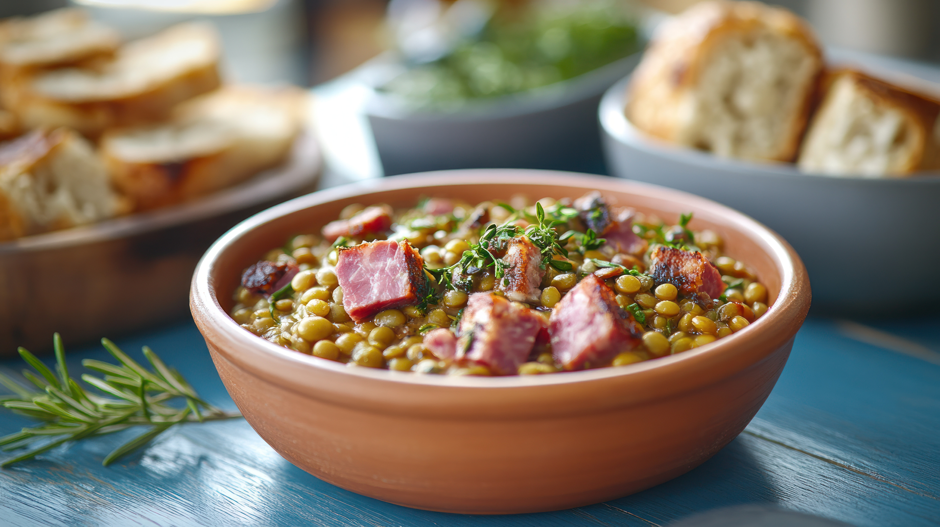 Rustic Latvian Grey Peas with Bacon and Onion
