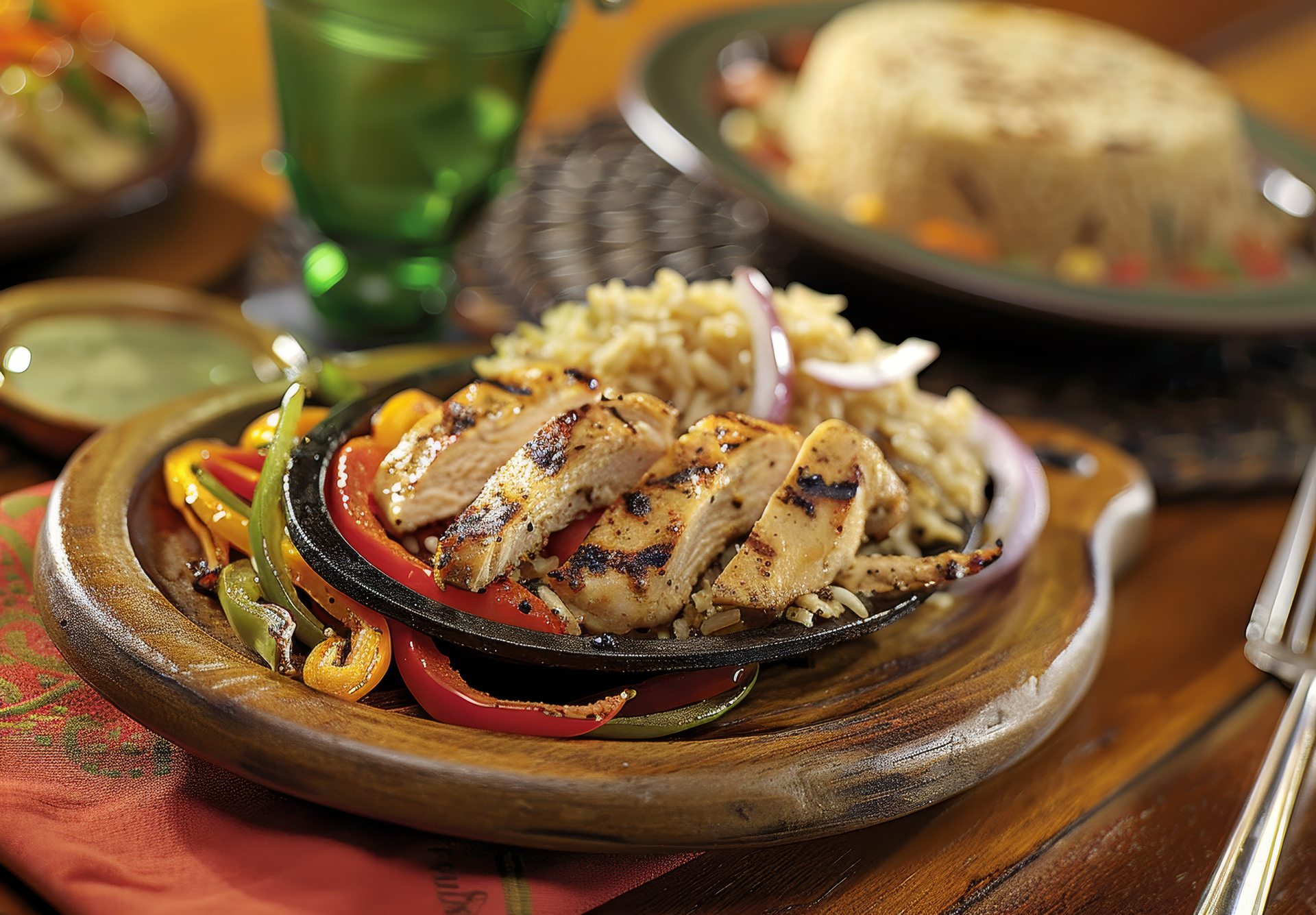 Rustic Peruvian Chicken Chaufa with Scallion and Soy Adobo