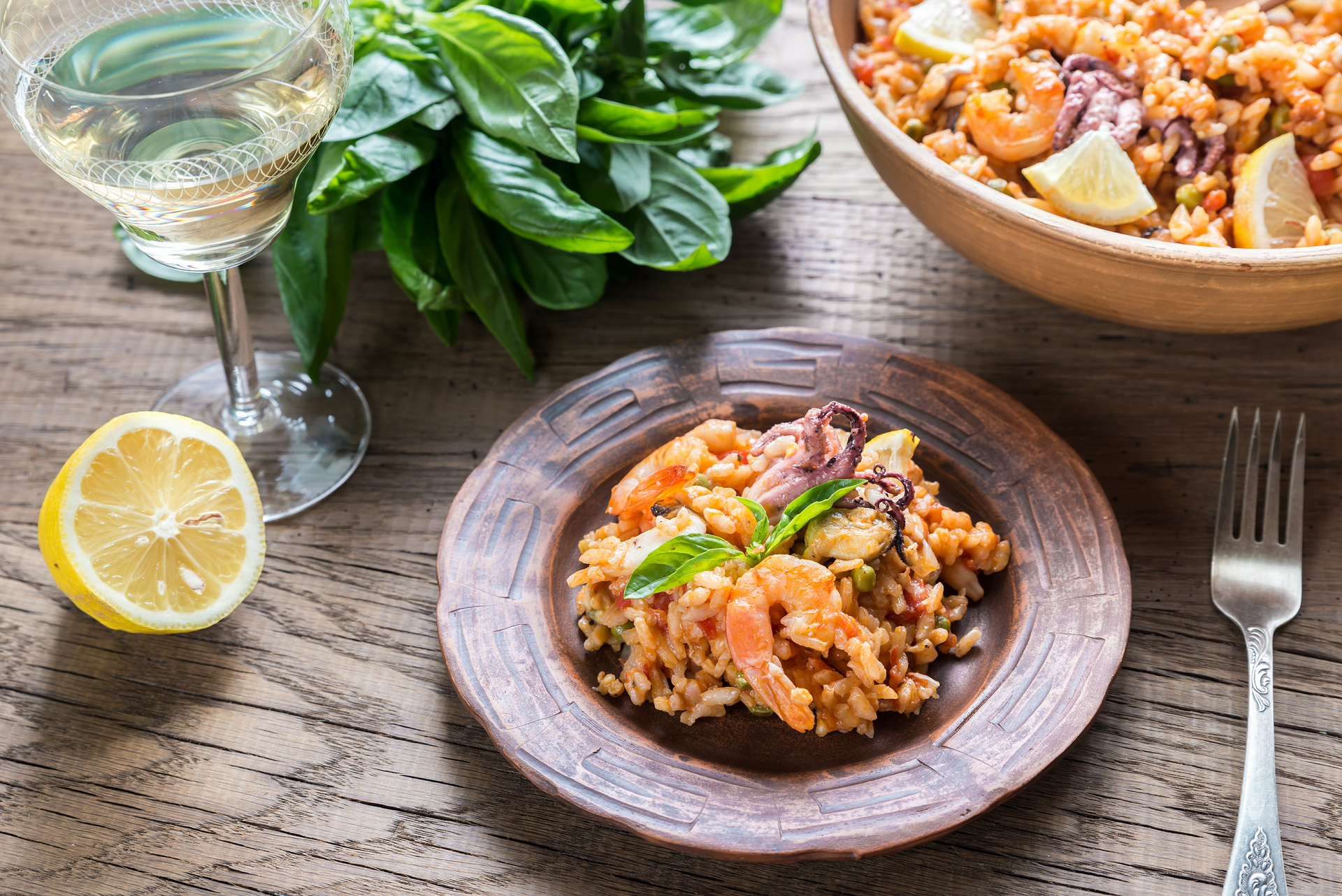 Rustic Portuguese Arroz de Marisco with Garlic and Herbs