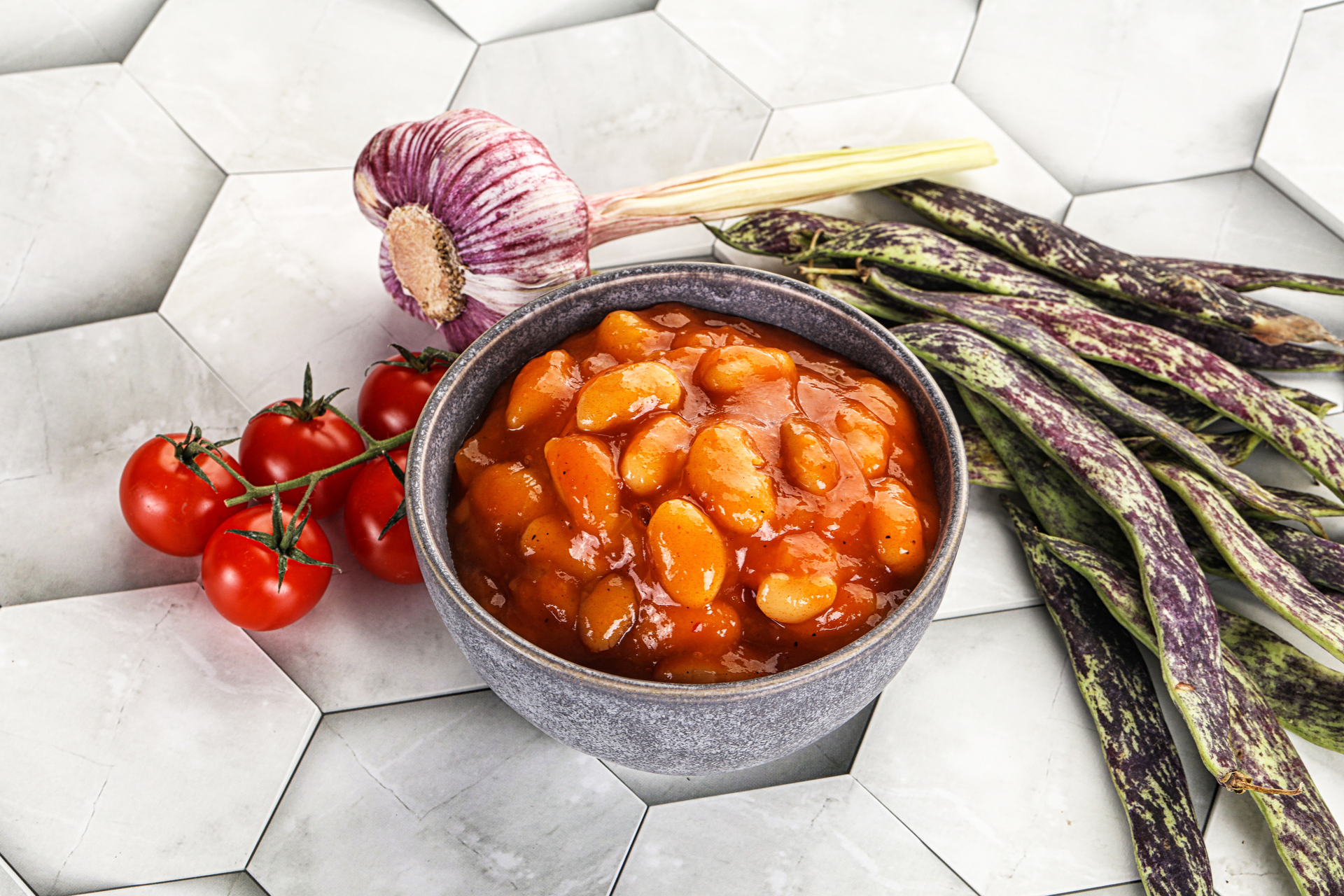 Rustic Spanish Chorizo Fabada with Cabbage and White Beans
