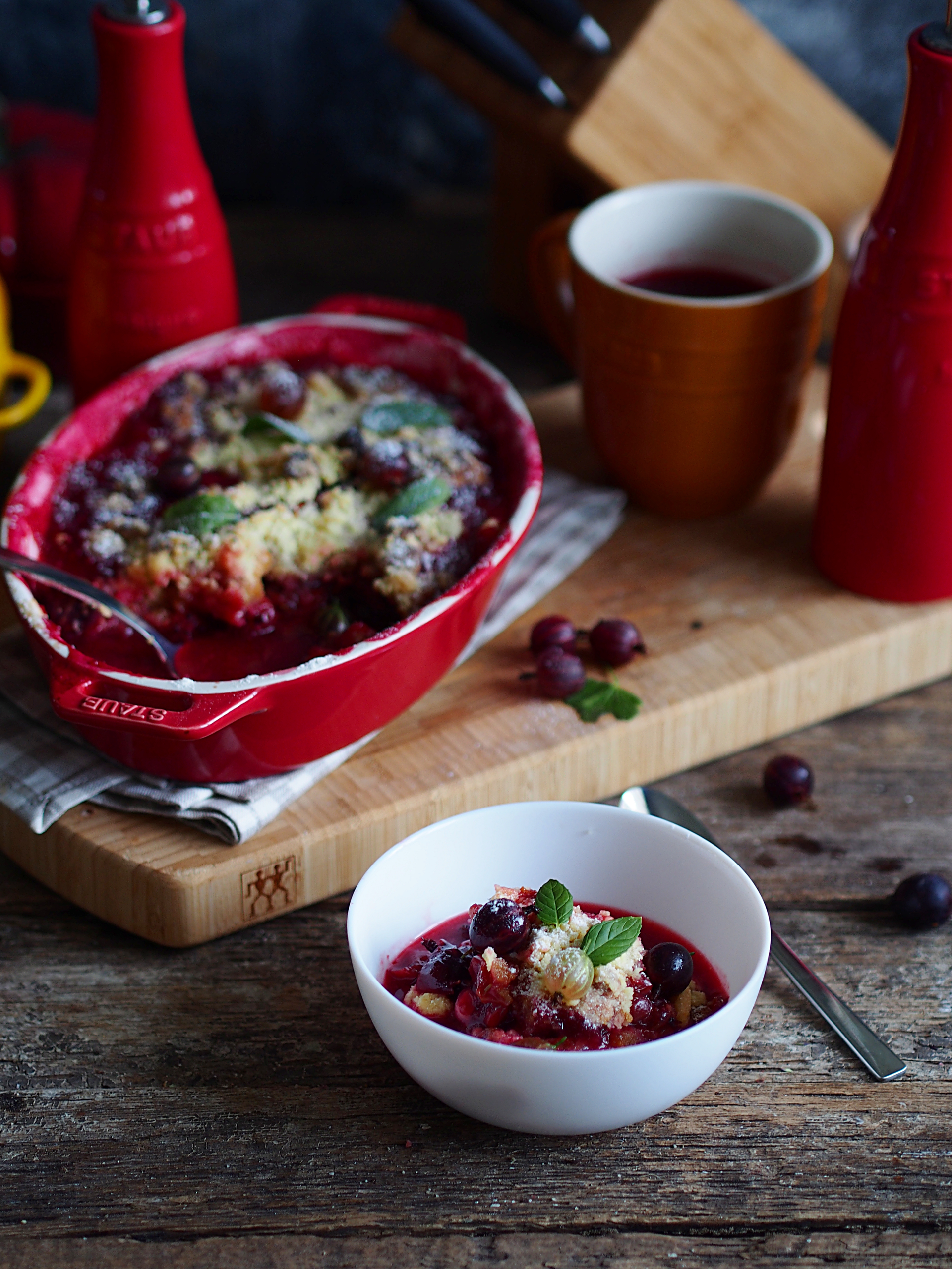 Saffron-Infused Icelandic Skyr with Lingonberry Compote