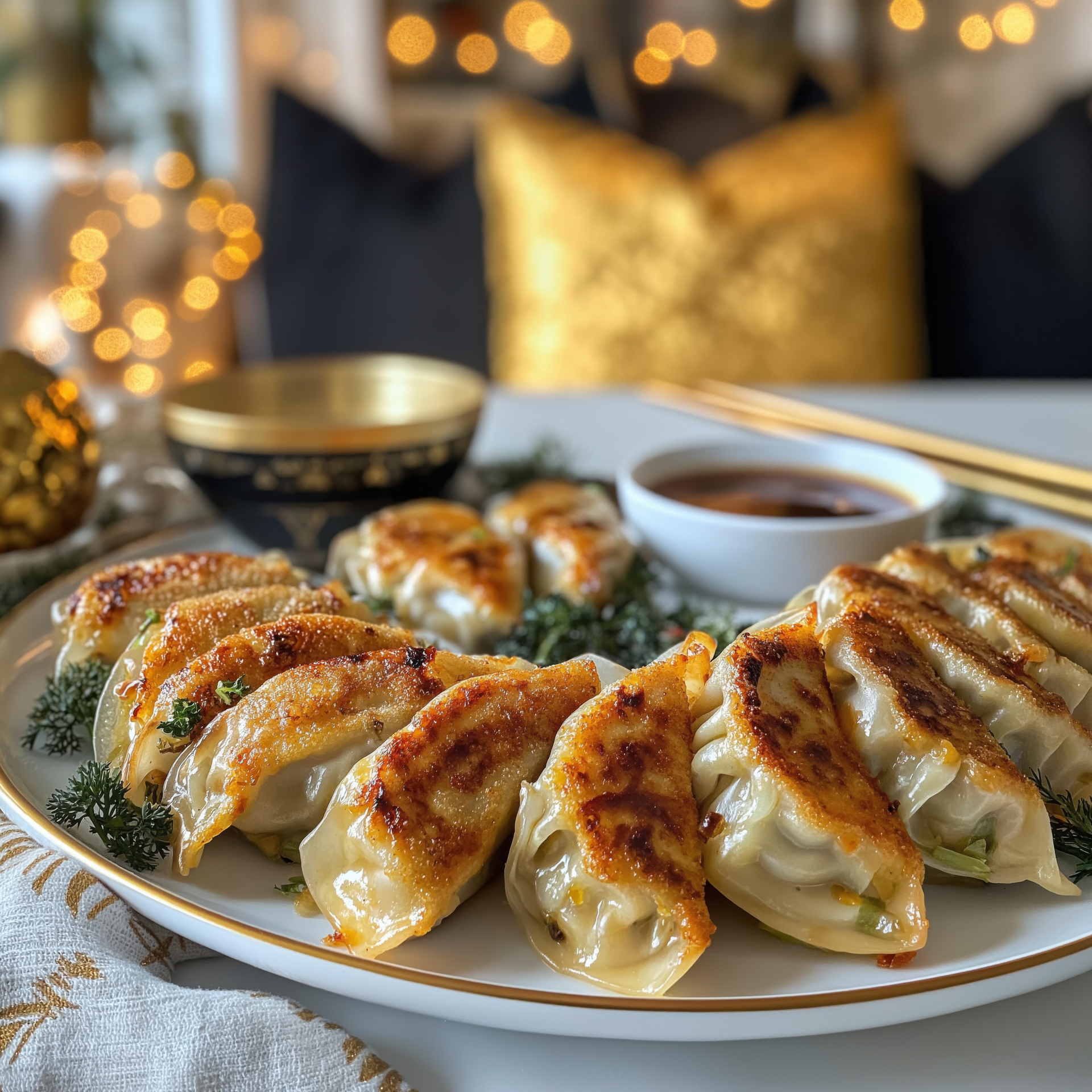 Saffron-Infused Tibetan Momos with Yak Cheese