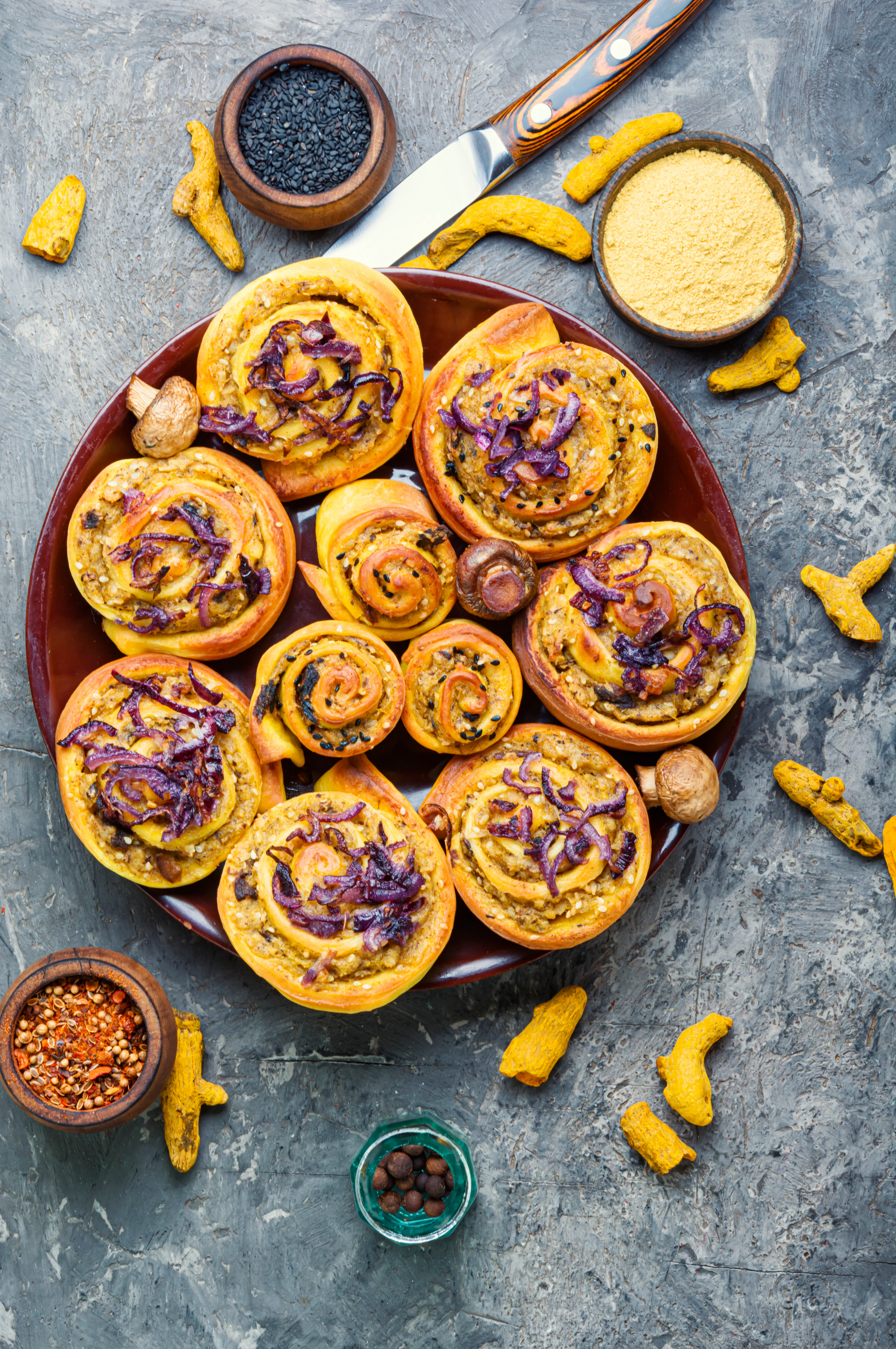 Saffron-Scented Afghan Bolani with Lentil Filling