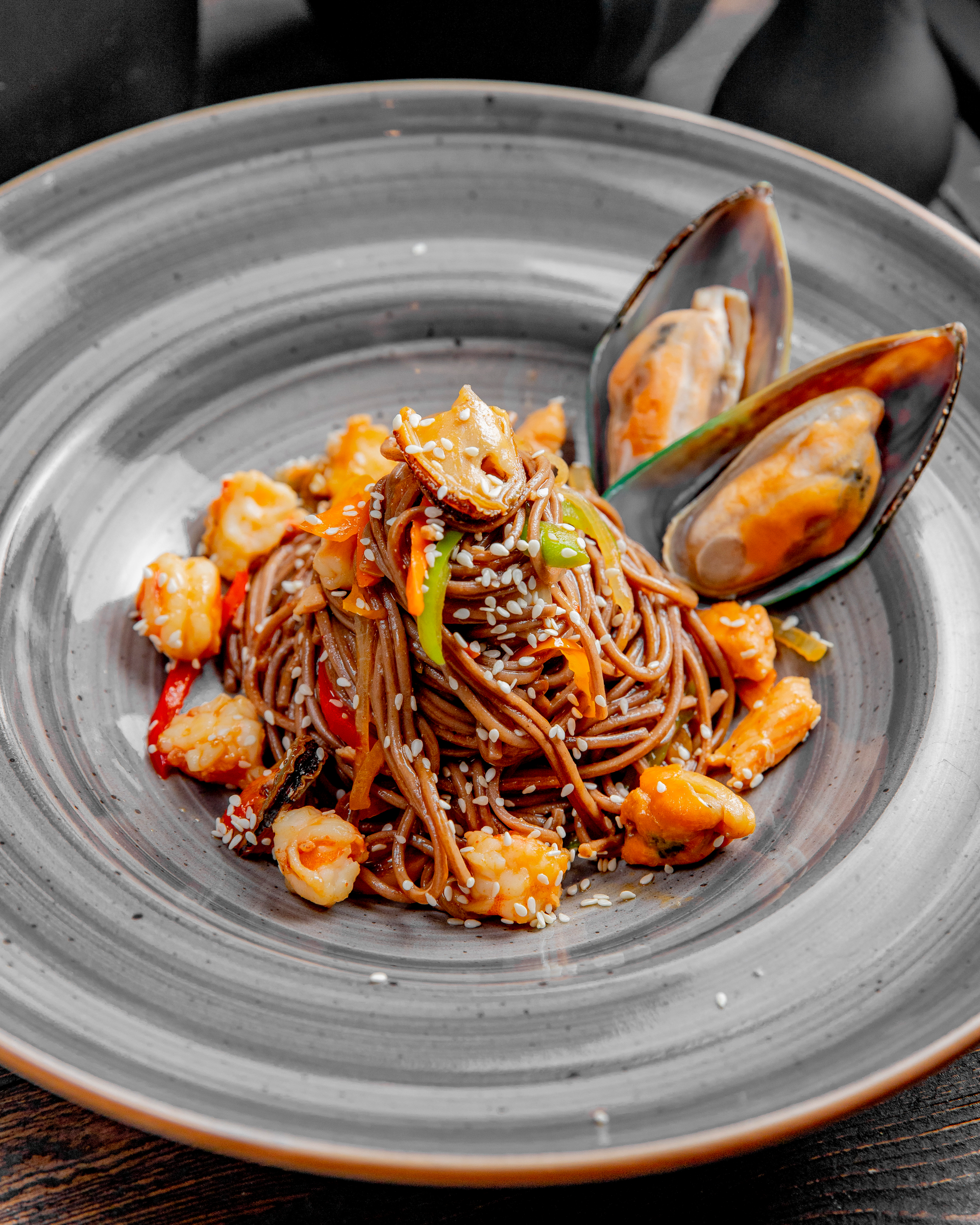 Saffron-Scented Catalan Fideuà with Seafood and Aioli